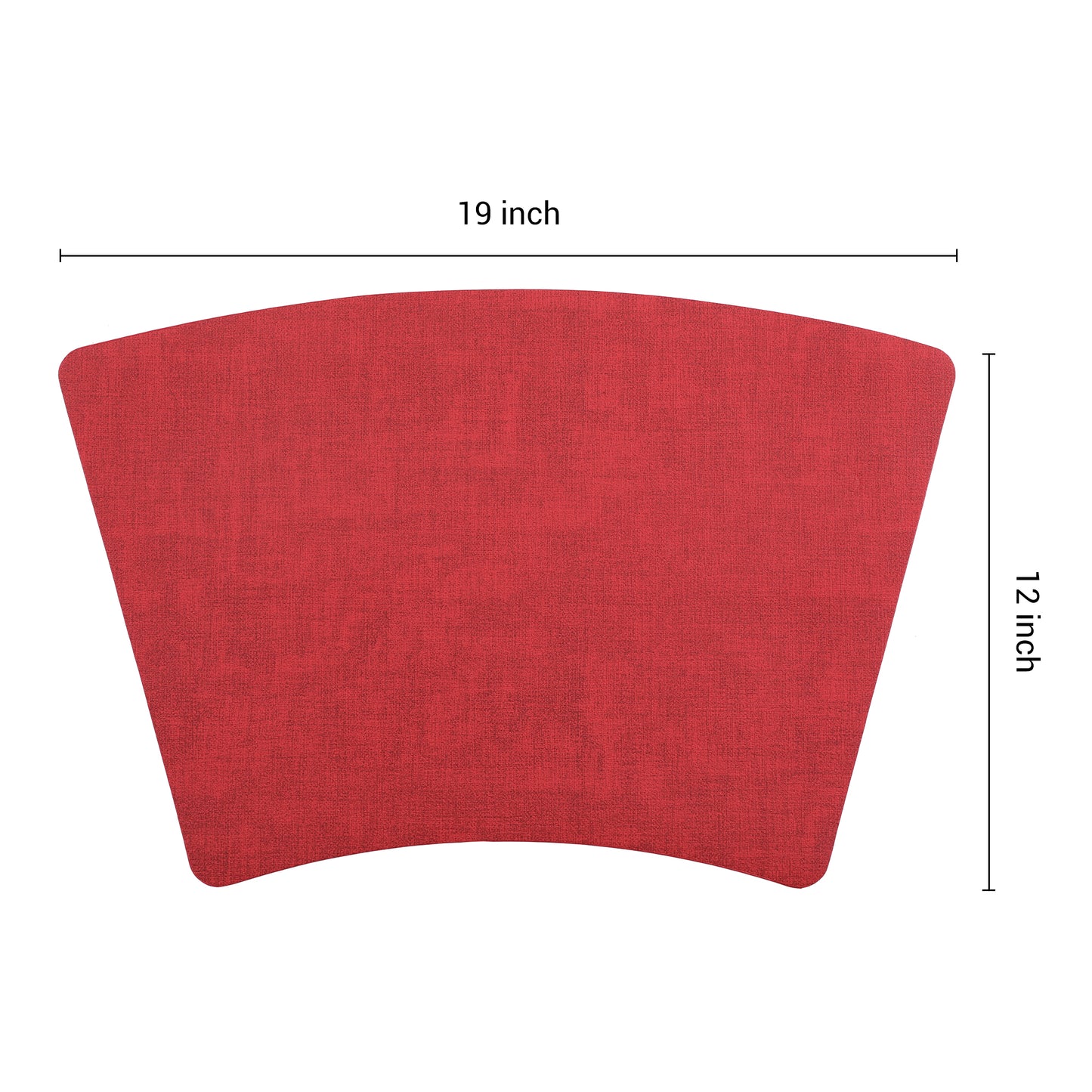 Juego de 6 manteles individuales de piel sintética para decoración de mesa de cocina, lavables y resistentes al calor, 48 x 30 cm