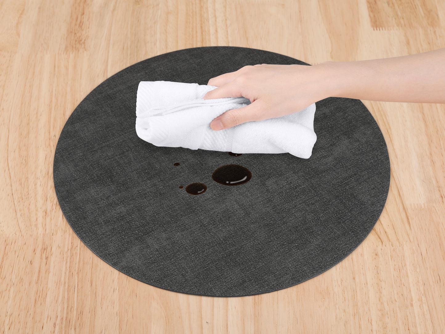Juego de 6 manteles individuales para decoración de mesa de cocina y comedor, lavables y resistentes al calor, 33 x 33 cm