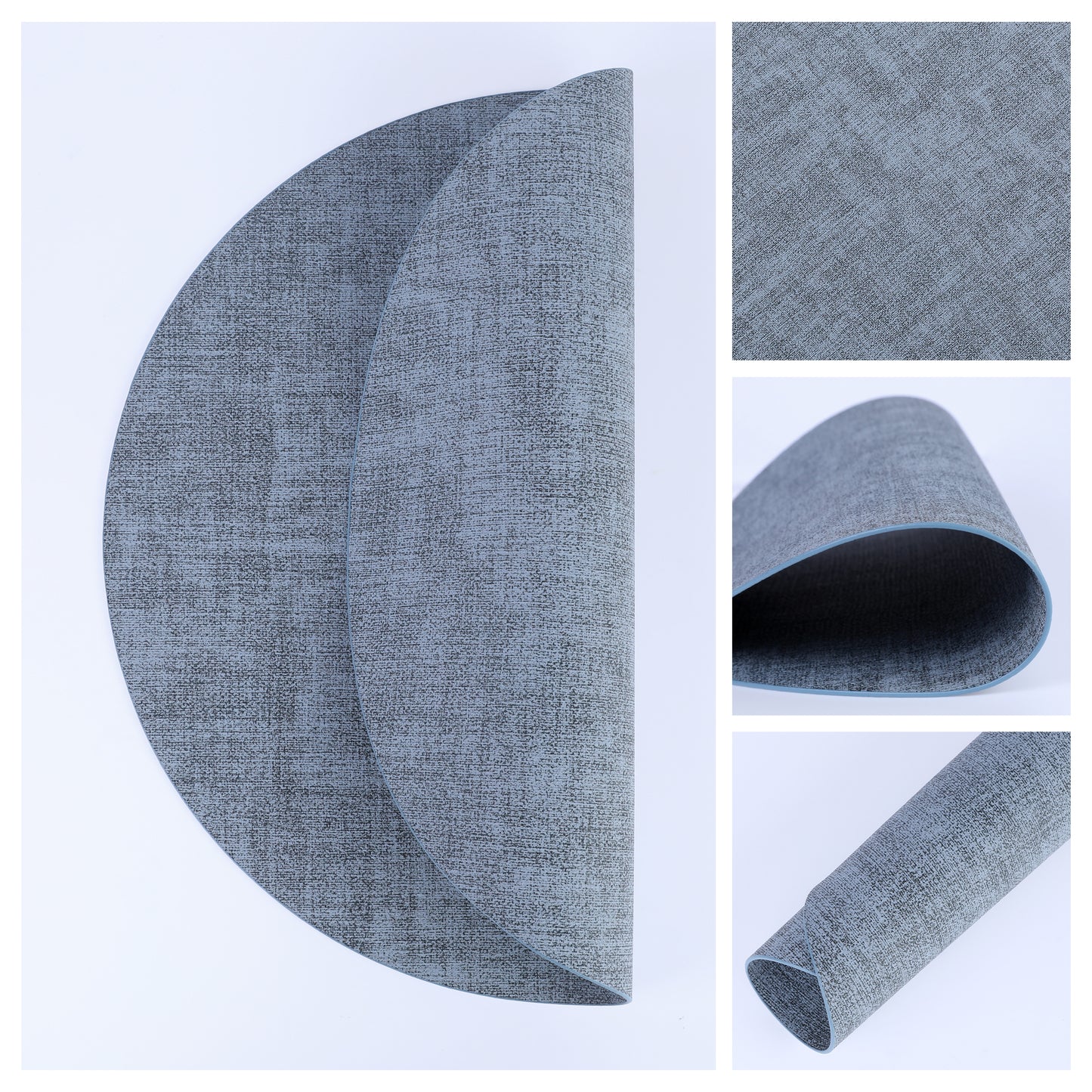 Set of 6 Placemats for Kitchen Dining Table Decor, Washable Heat Resistant 13*13in