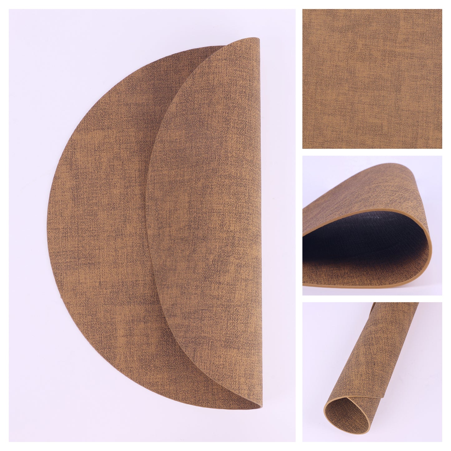 Juego de 6 manteles individuales para decoración de mesa de cocina y comedor, lavables y resistentes al calor, 33 x 33 cm