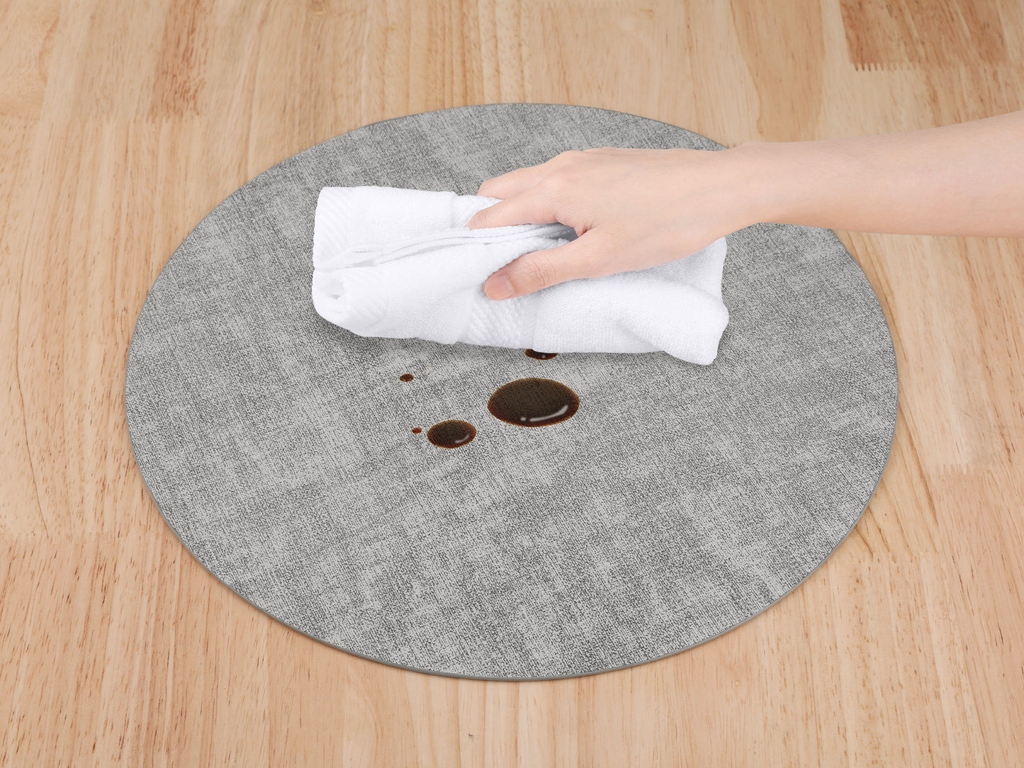 Set of 6 Placemats for Kitchen Dining Table Decor, Washable Heat Resistant 13*13in