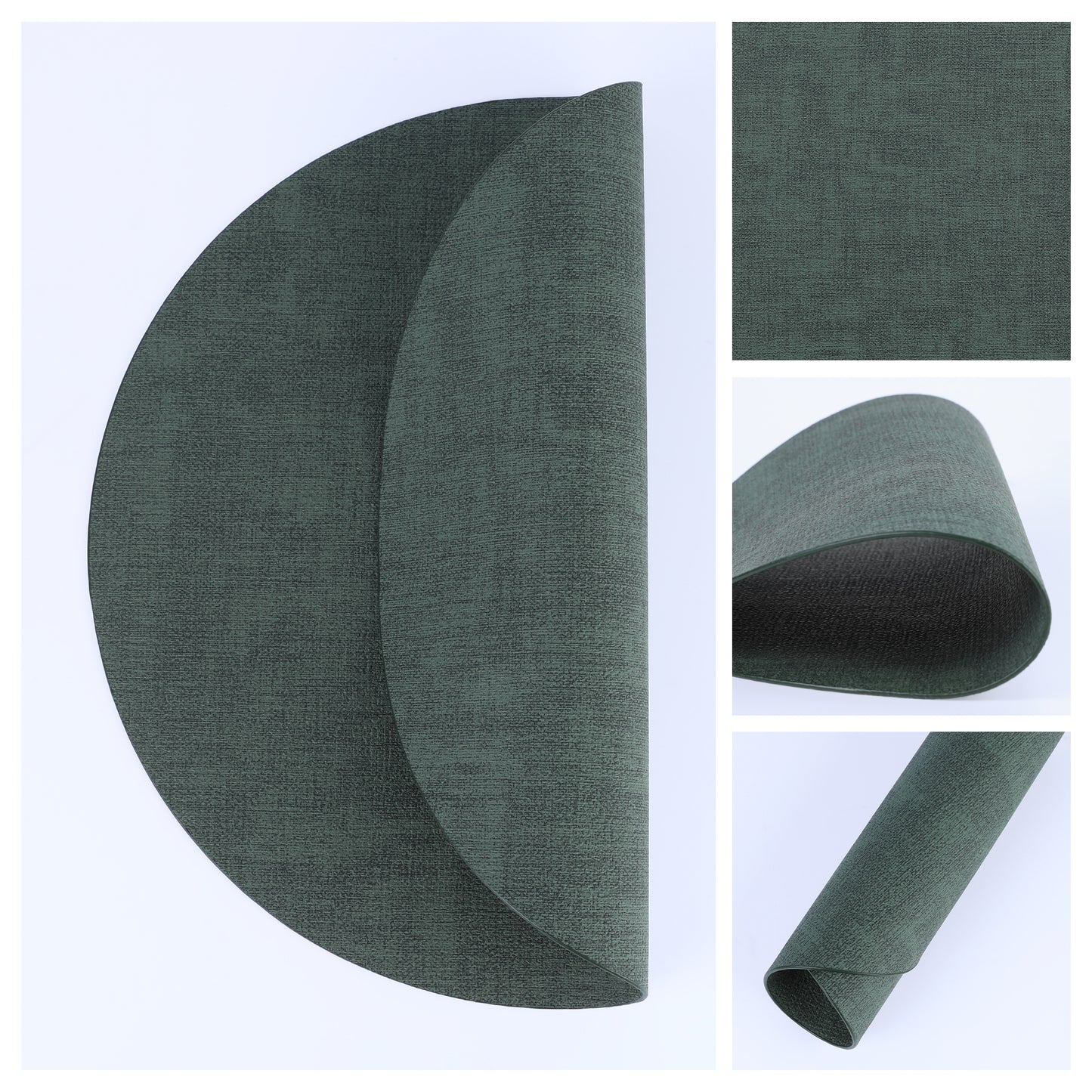 Set of 6 Placemats for Kitchen Dining Table Decor, Washable Heat Resistant 13*13in