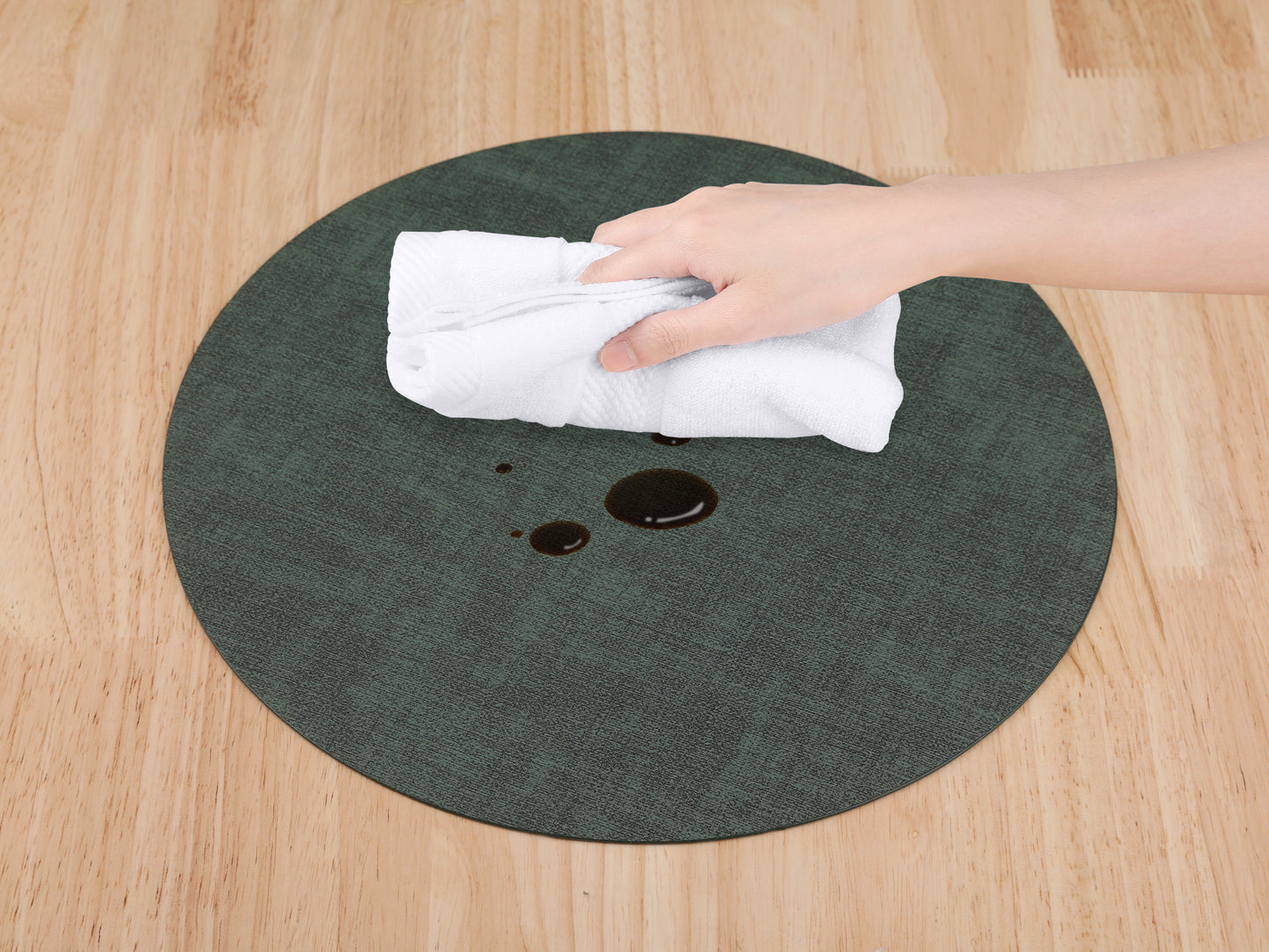Set of 6 Placemats for Kitchen Dining Table Decor, Washable Heat Resistant 13*13in