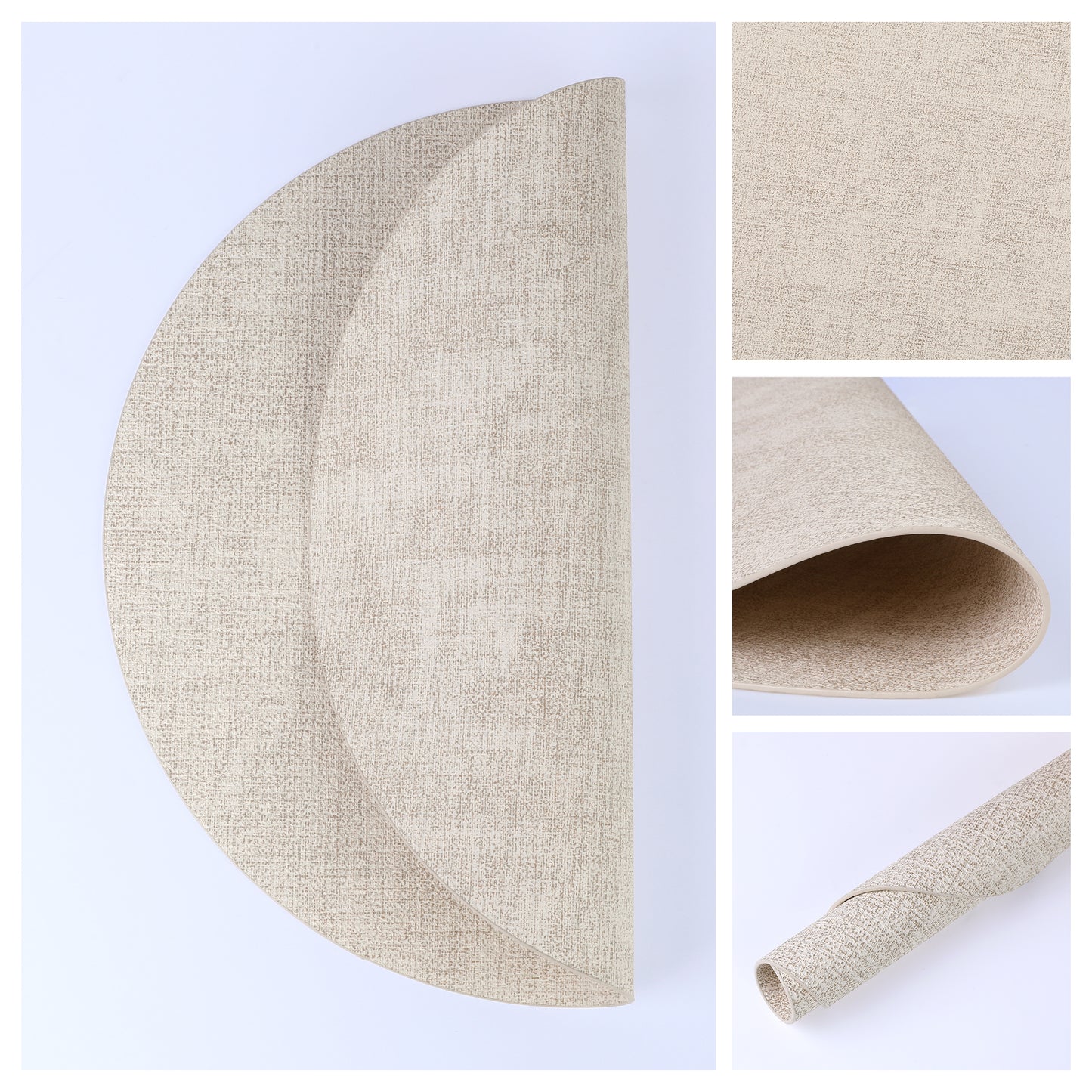 Juego de 6 manteles individuales para decoración de mesa de cocina y comedor, lavables y resistentes al calor, 33 x 33 cm