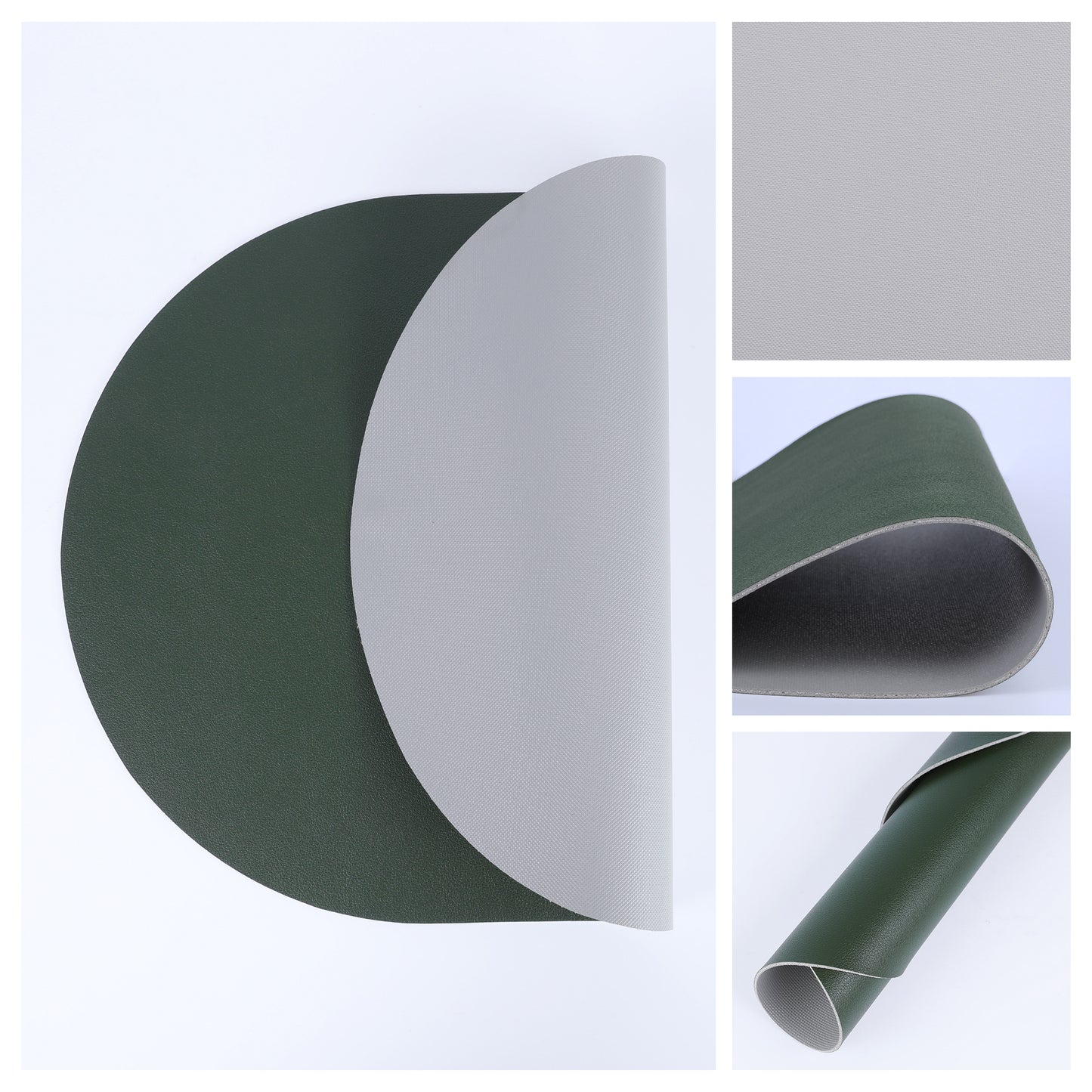 Placemats Set of 6 Leather for Kitchen Dining Table Decor Wipeable 16*12in