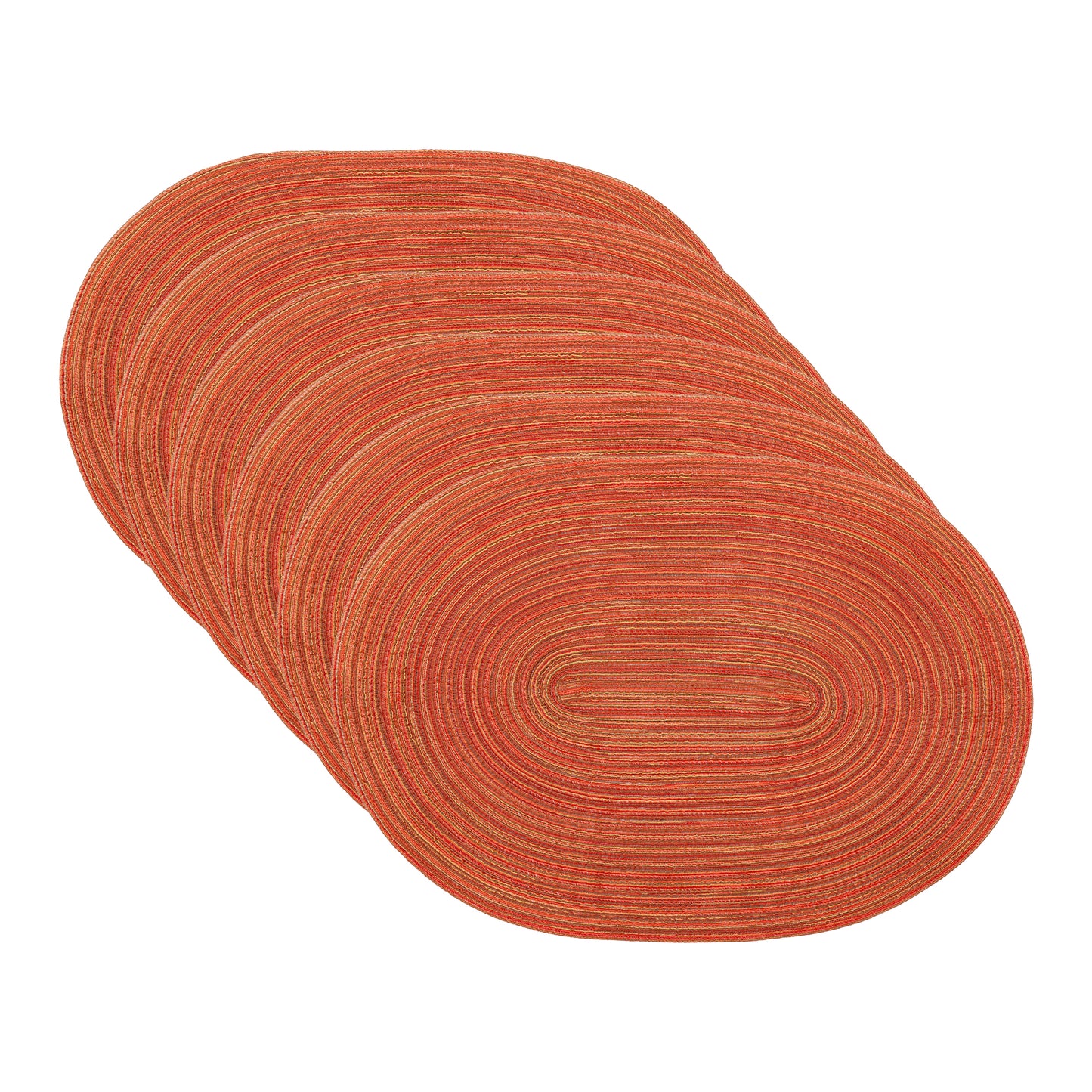 Farmhouse Placemats Set of 6 Oval for Indoor Outdoor Kitchen Wipe Clean 19.7*14in