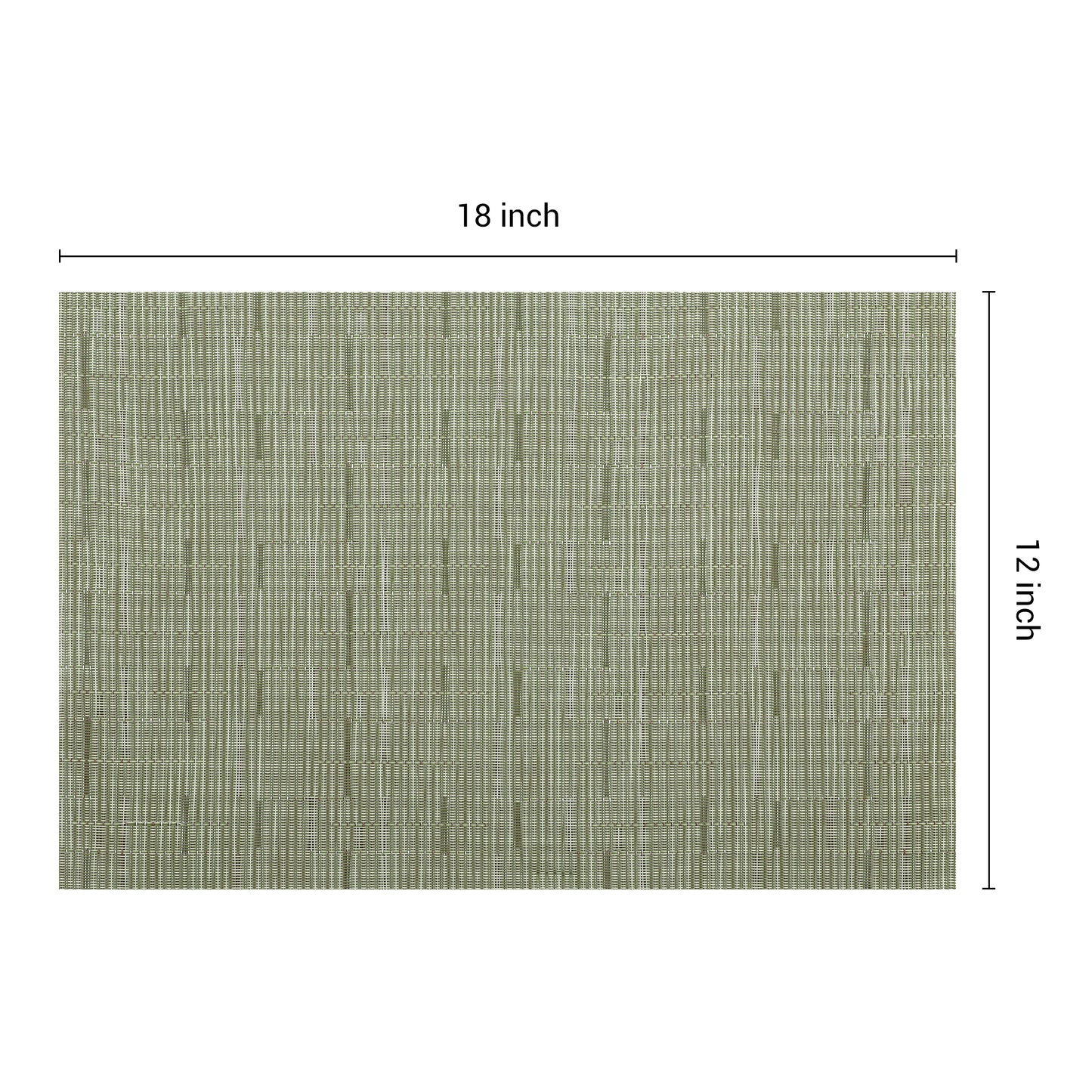Juego de 6 manteles individuales de PVC para decoración de mesa de cocina y comedor, lavables y lavables, 45,7 x 30,5 cm