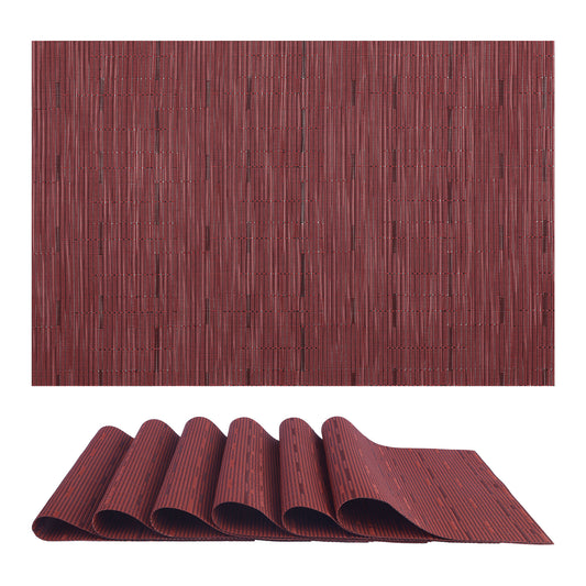Placemats Set of 6 for Kitchen Dining Table Decor Washable Wipeable 18*12in