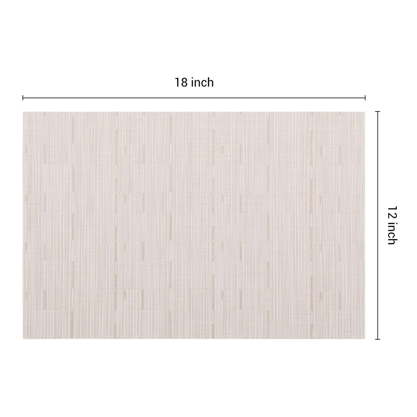 Placemats Set of 6 PVC for Kitchen Dining Table Decor Washable Wipeable 18*12in