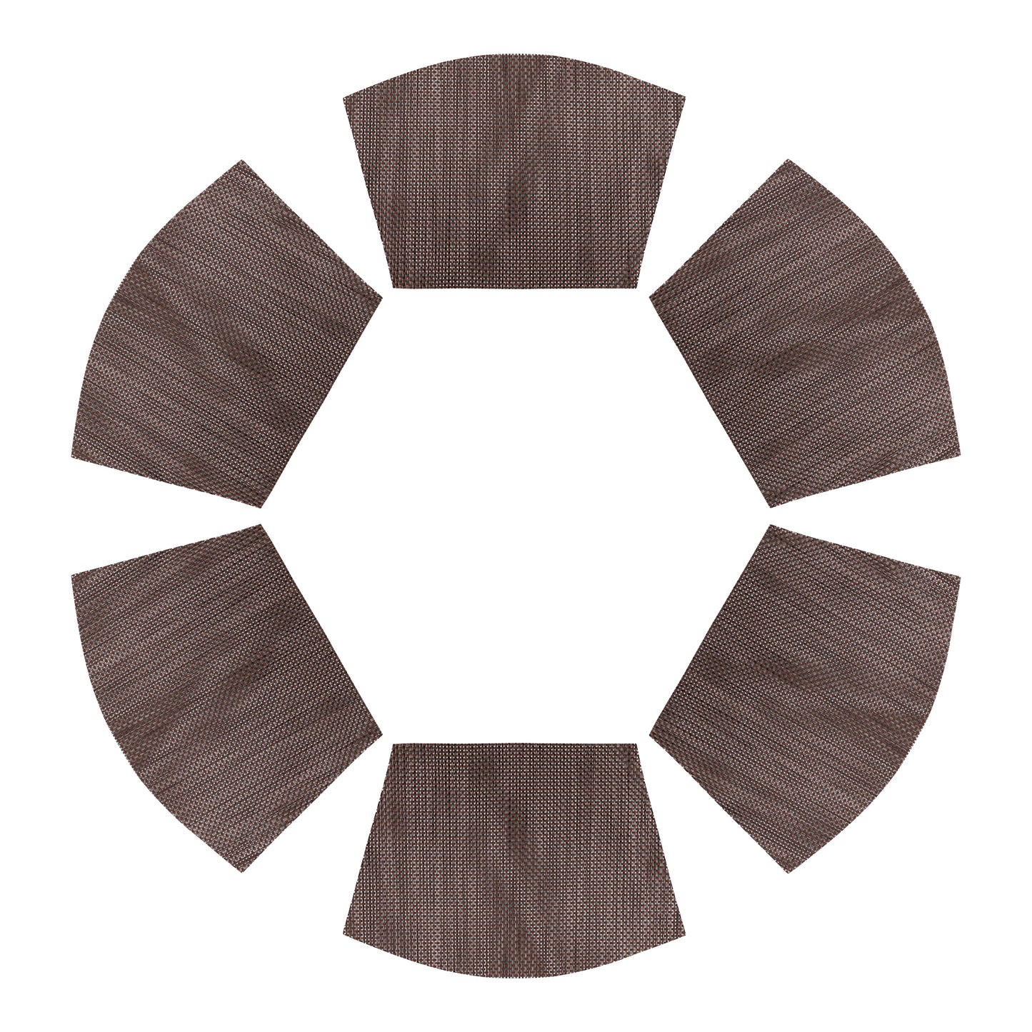 Placemats Set of 6 PVC Solid for Kitchen Dining Table Decor Wipeable 17*11.5in