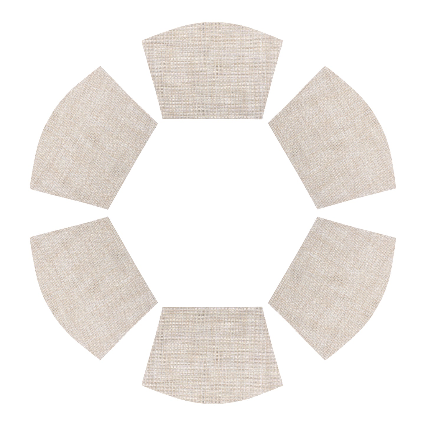 Placemats Set of 6 PVC Solid for Kitchen Dining Table Decor Wipeable 17*11.5in
