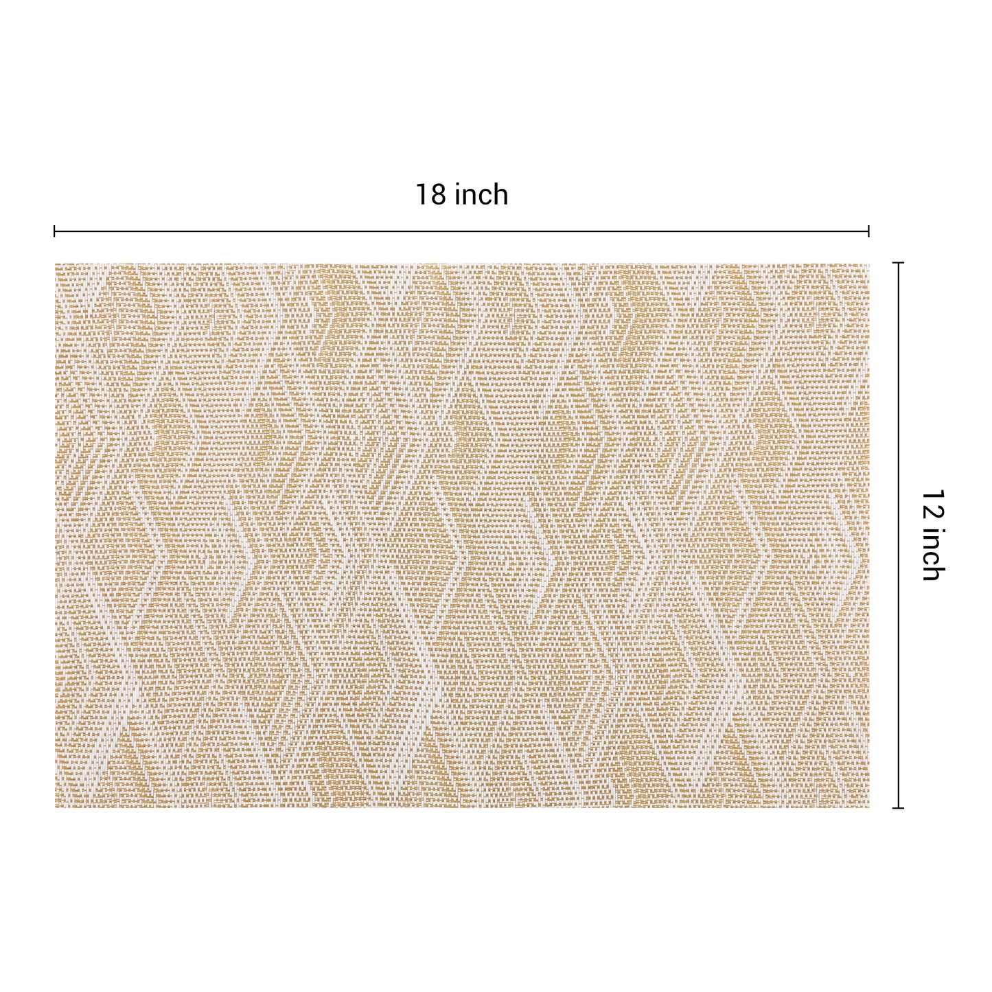 Placemats Set of 8 PVC for Kitchen Dining Table Decor Heat Resistant Wipeable 18*12in