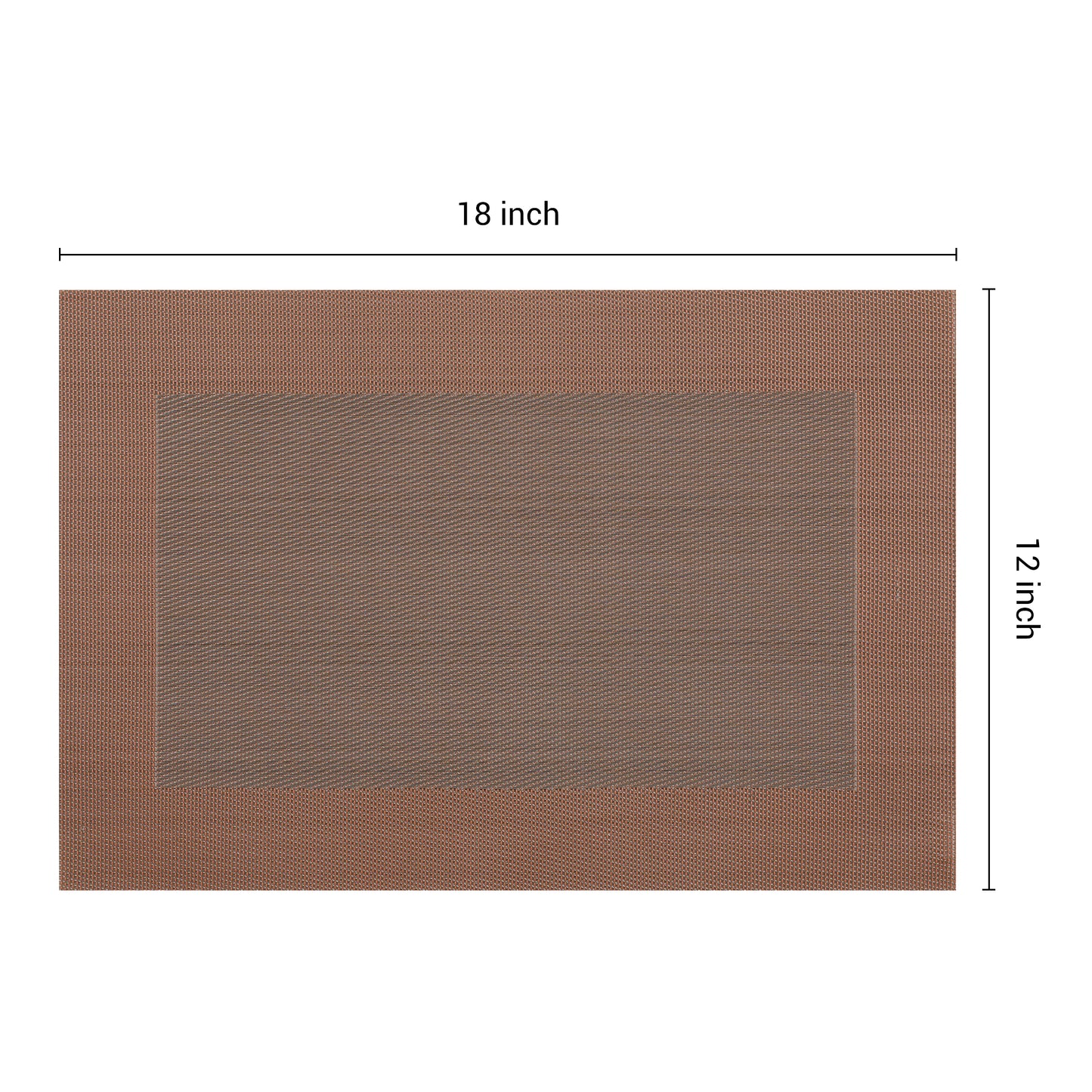 Juego de 8 manteles individuales de PVC para decoración de mesa de cocina y comedor, lavables y resistentes al calor, 45,7 x 30,5 cm