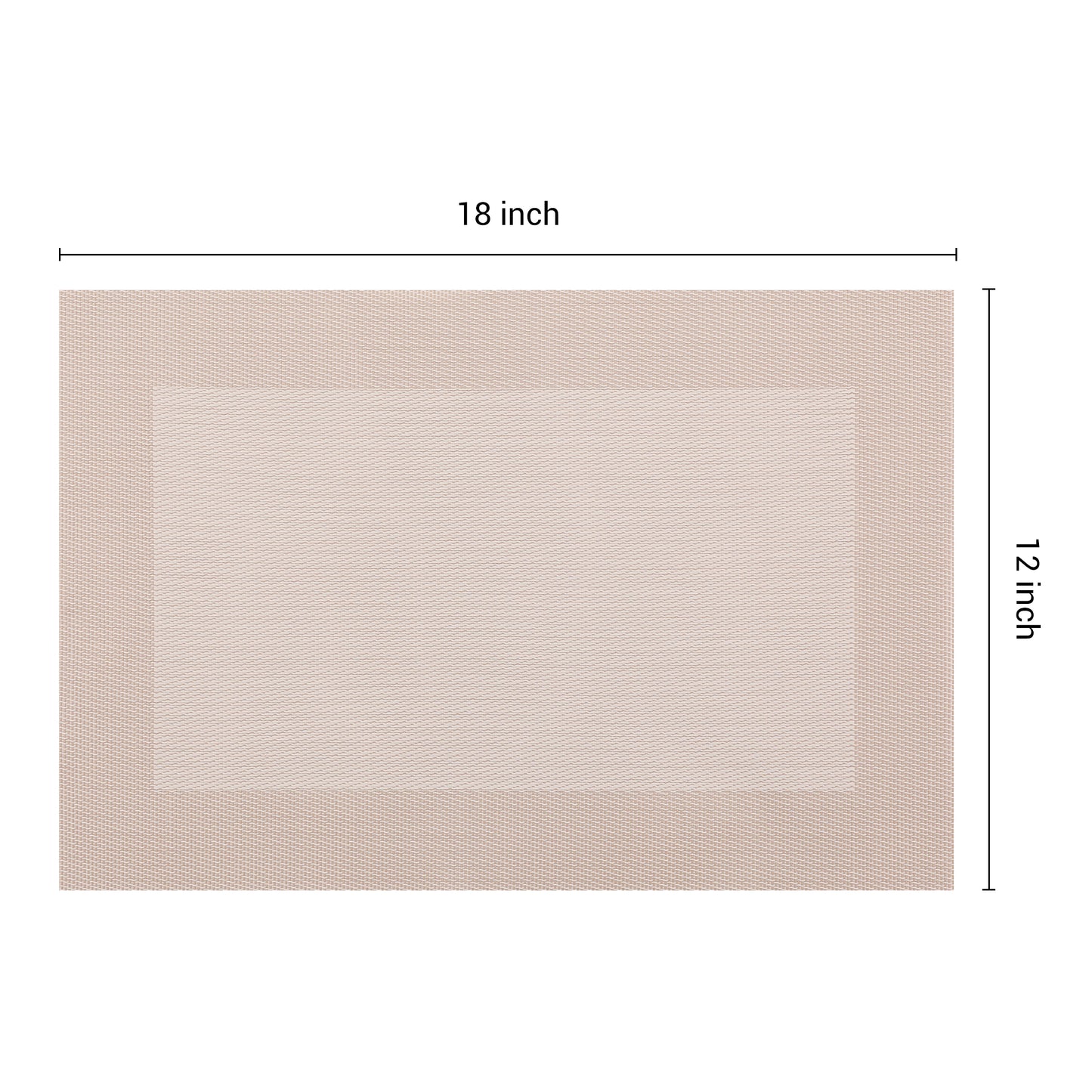 Juego de 8 manteles individuales de PVC para decoración de mesa de cocina y comedor, lavables y resistentes al calor, 45,7 x 30,5 cm