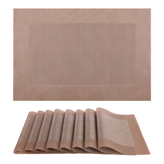 Placemats Set of 8 for Kitchen Dining Table Decor Washable Heat Resistant 18*12in