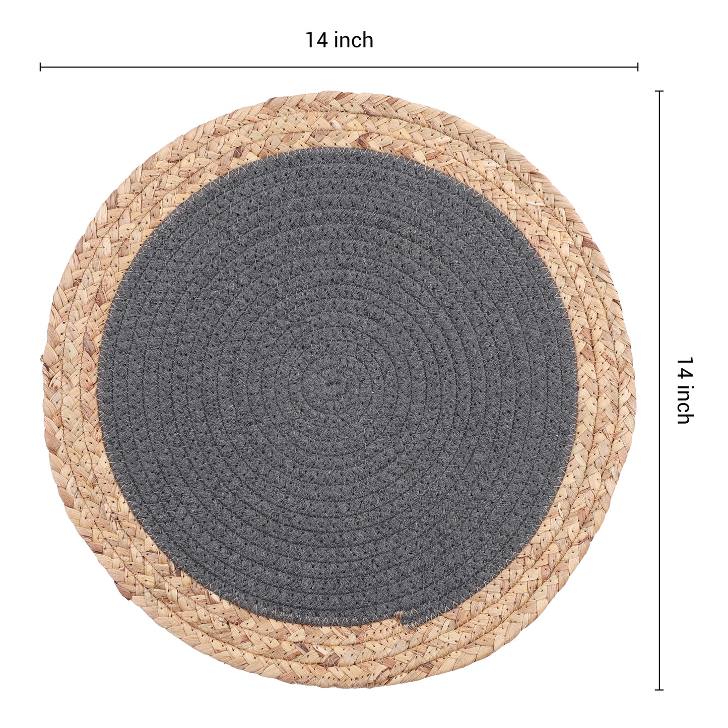 Juego de 4 manteles individuales de estilo rústico para decoración de mesa de comedor, 35,5 x 35,5 cm