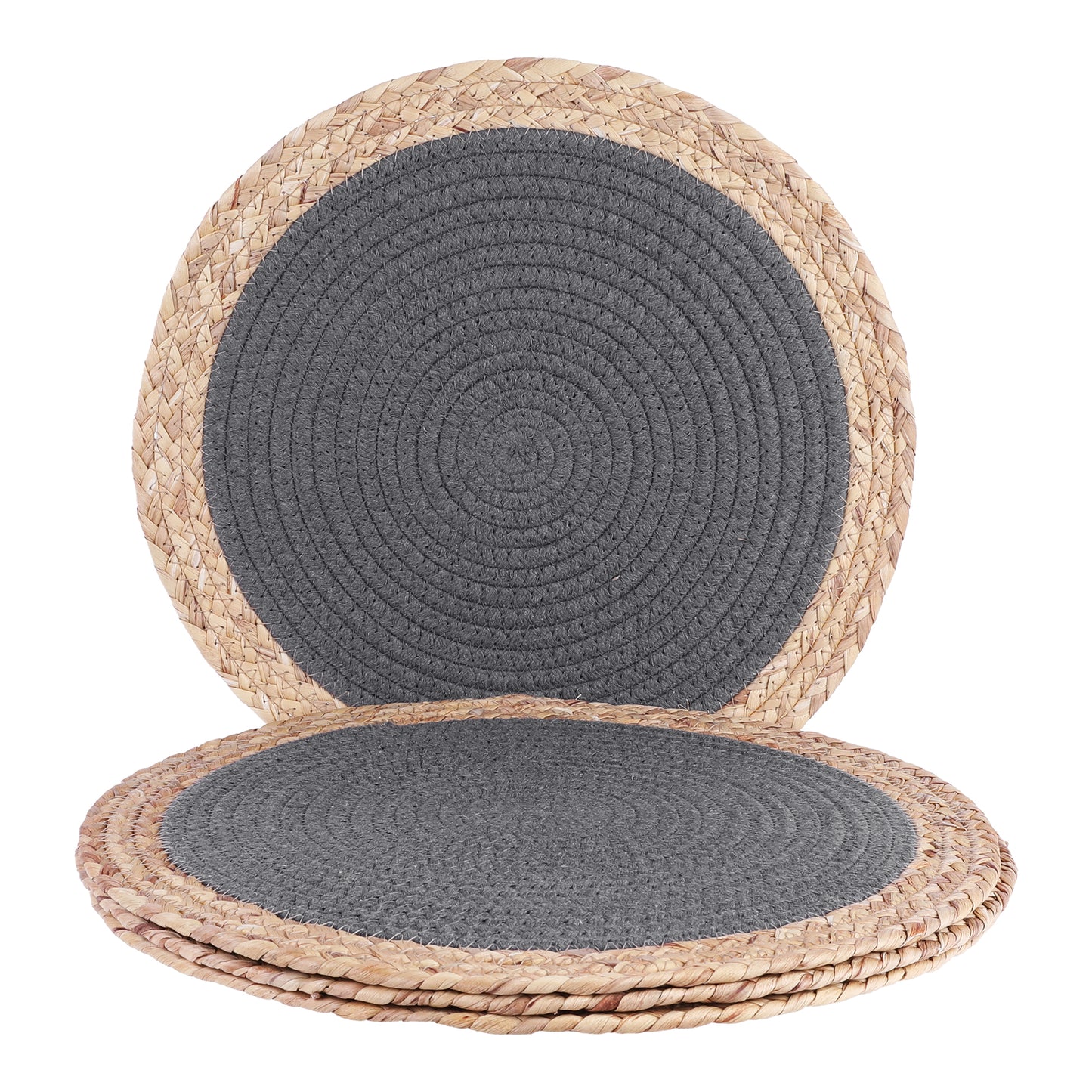 Juego de 4 manteles individuales de estilo rústico para decoración de mesa de comedor, 35,5 x 35,5 cm
