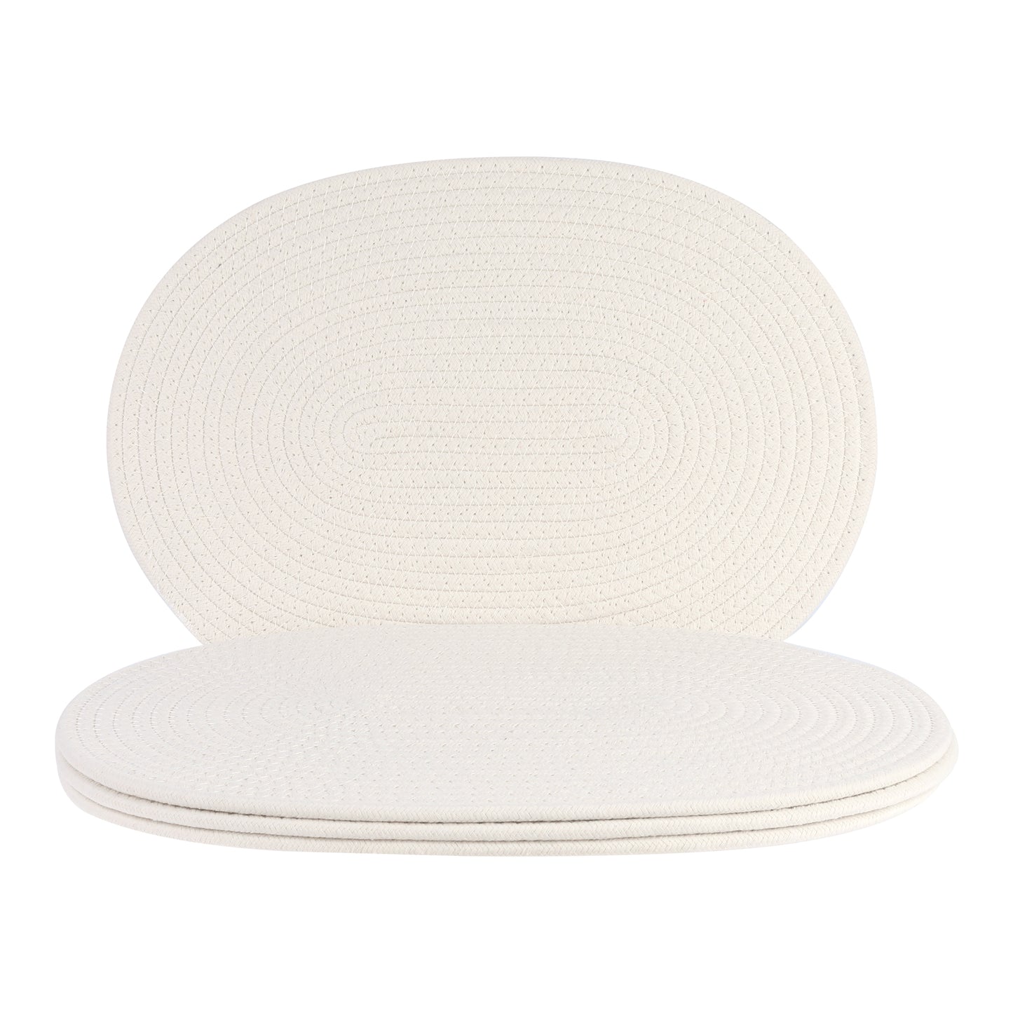 Farmhouse Placemats Set of 4 Cotton Rope for Dining Table Decor Wipe Clean 15.5*12in