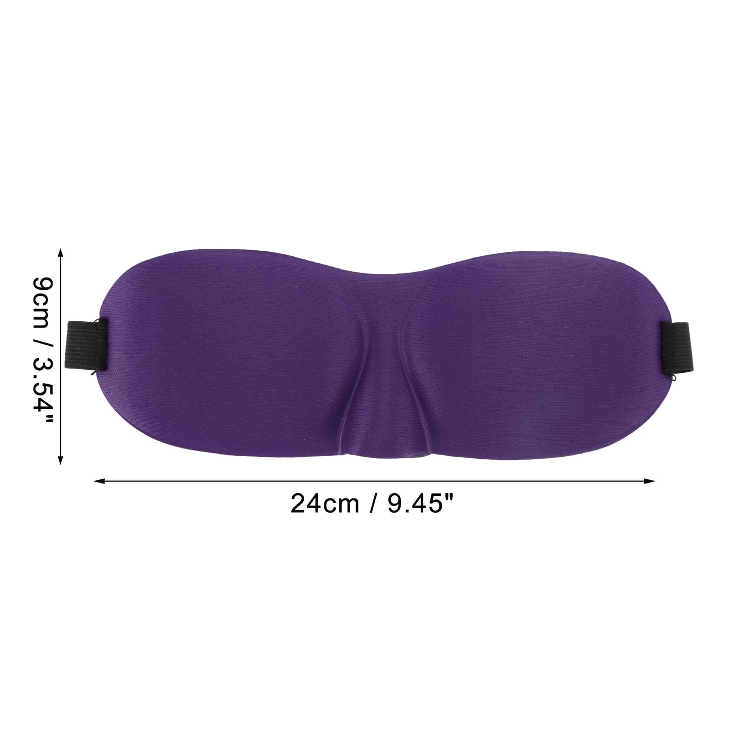 Breathable Elastic Band 3D Sleep Mask for Travel Rest Purple