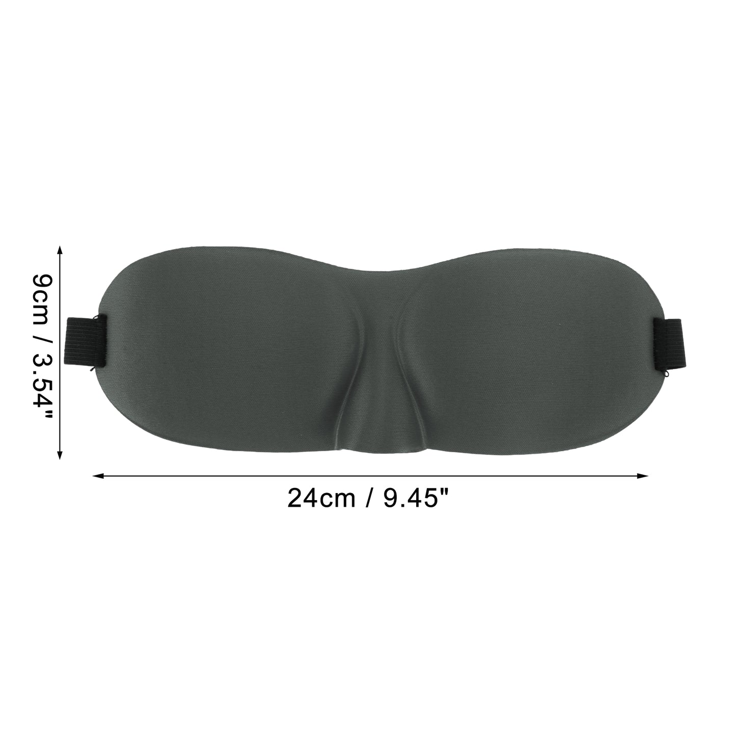 Breathable Elastic Band 3D Sleep Mask for Travel Rest Gray