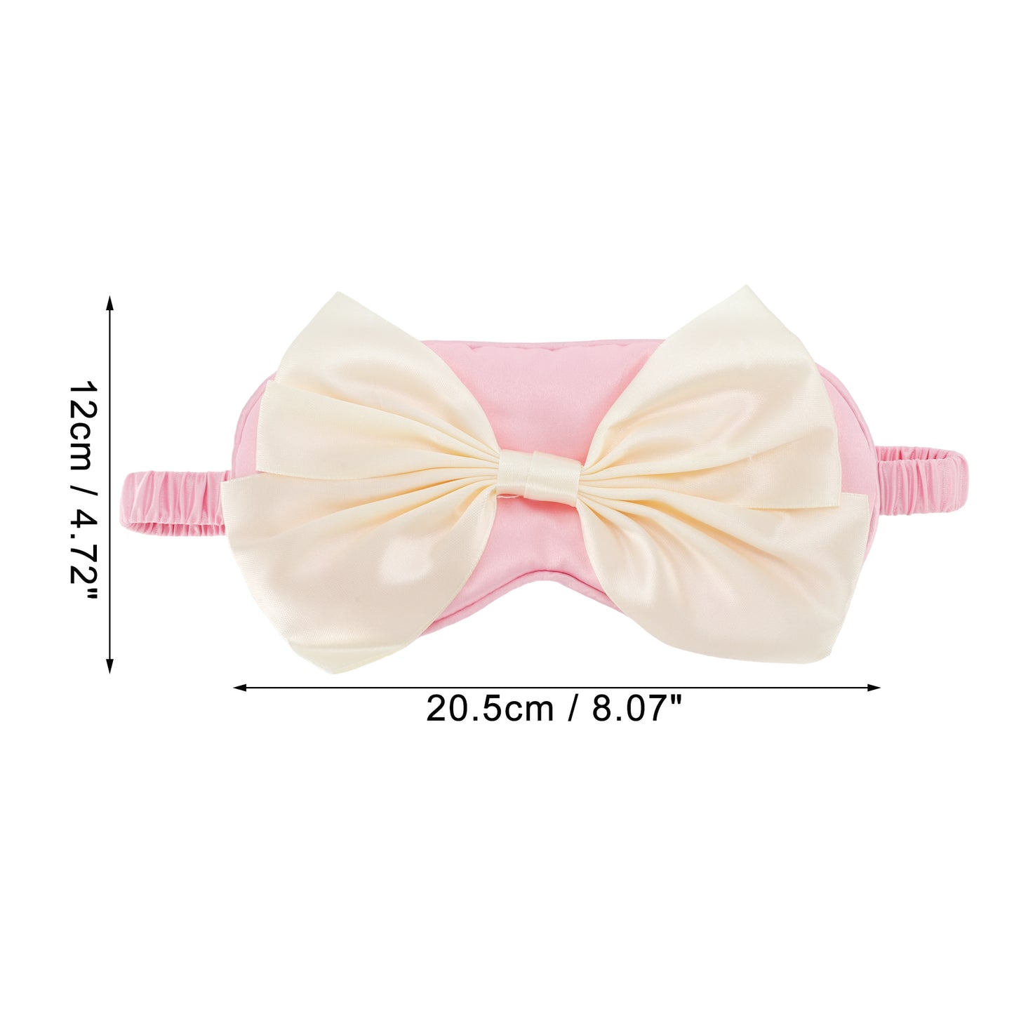 Soft Cute Bow Sleep Mask Elastic Eye Shade Cover for Travel Pink