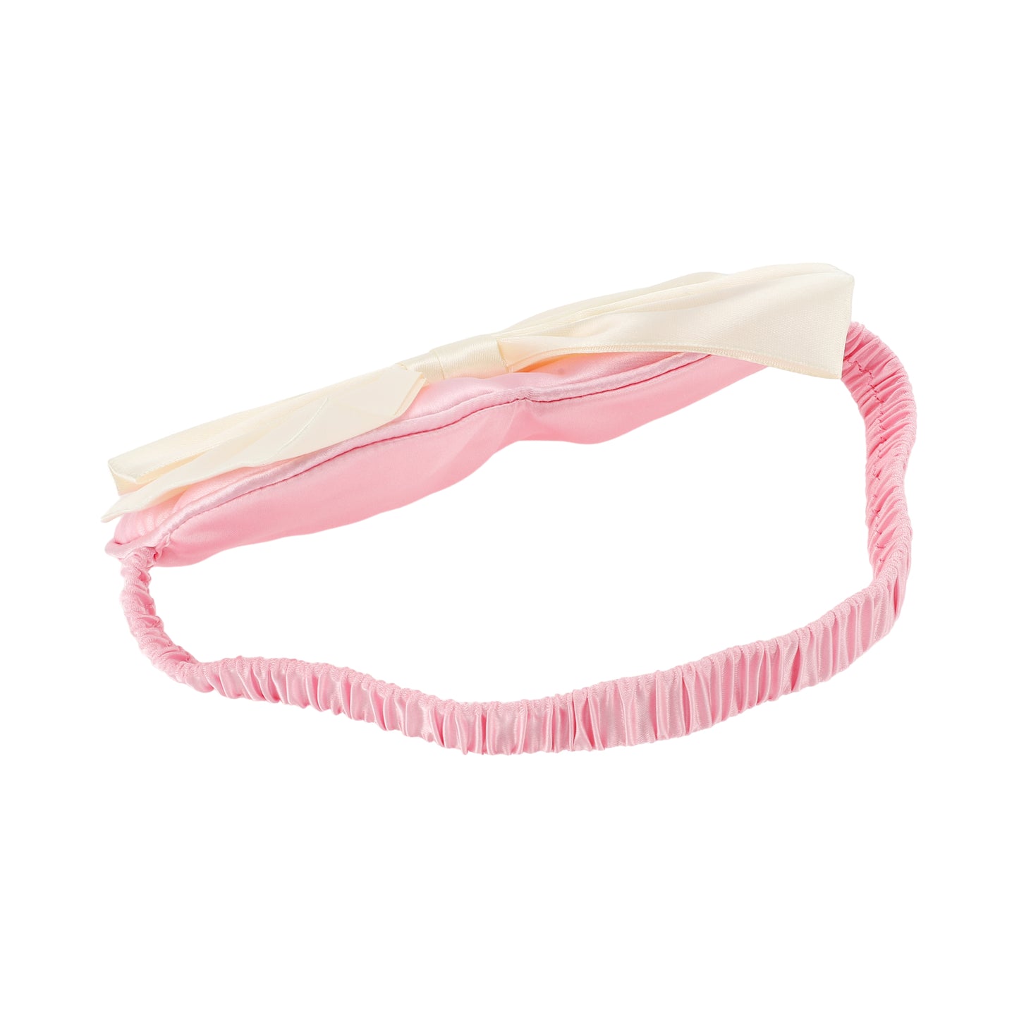 Soft Cute Bow Sleep Mask Elastic Eye Shade Cover for Travel Pink