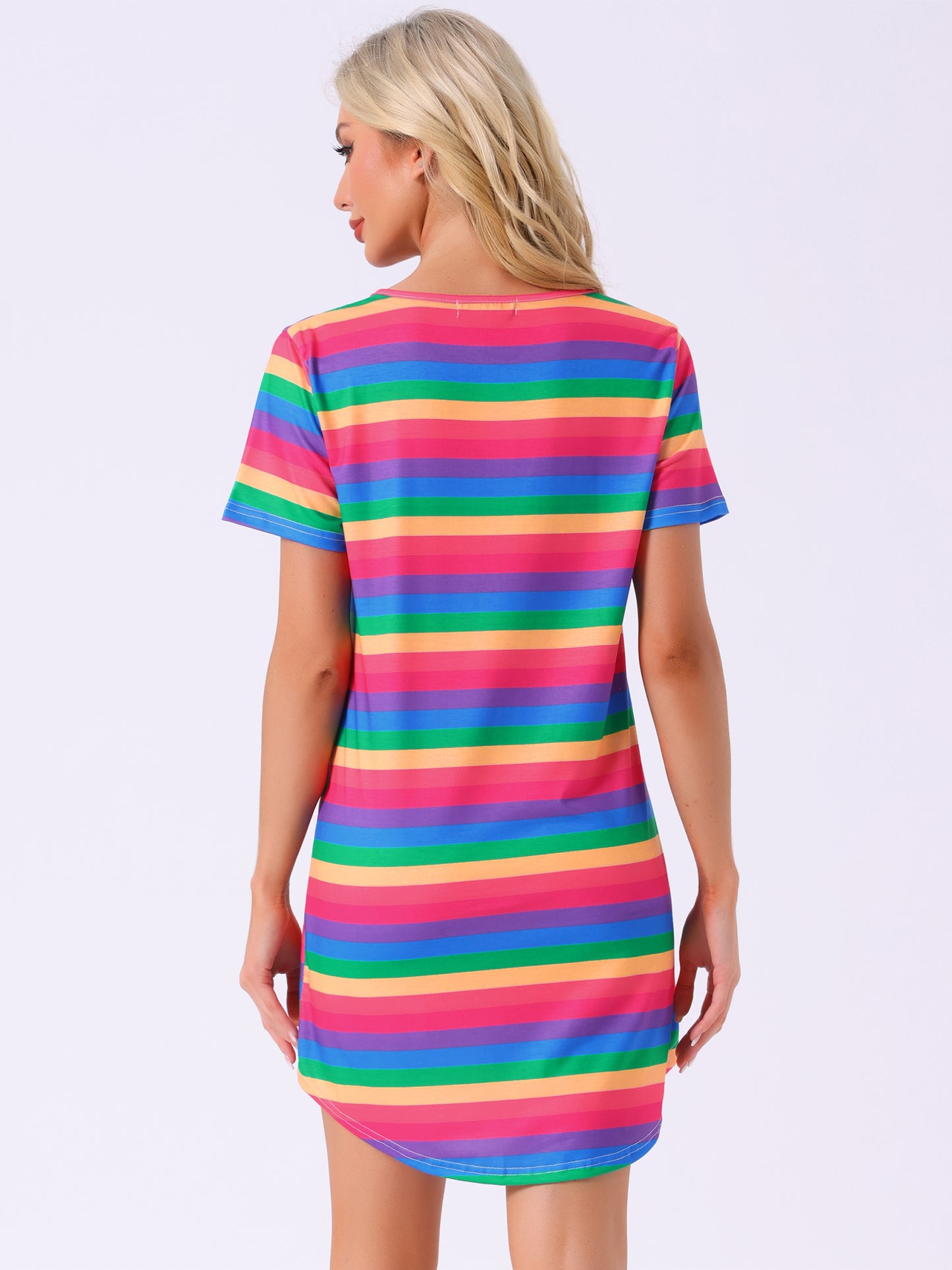 Women's Loungewear T-shirt Dress Short Sleeve Nightdress