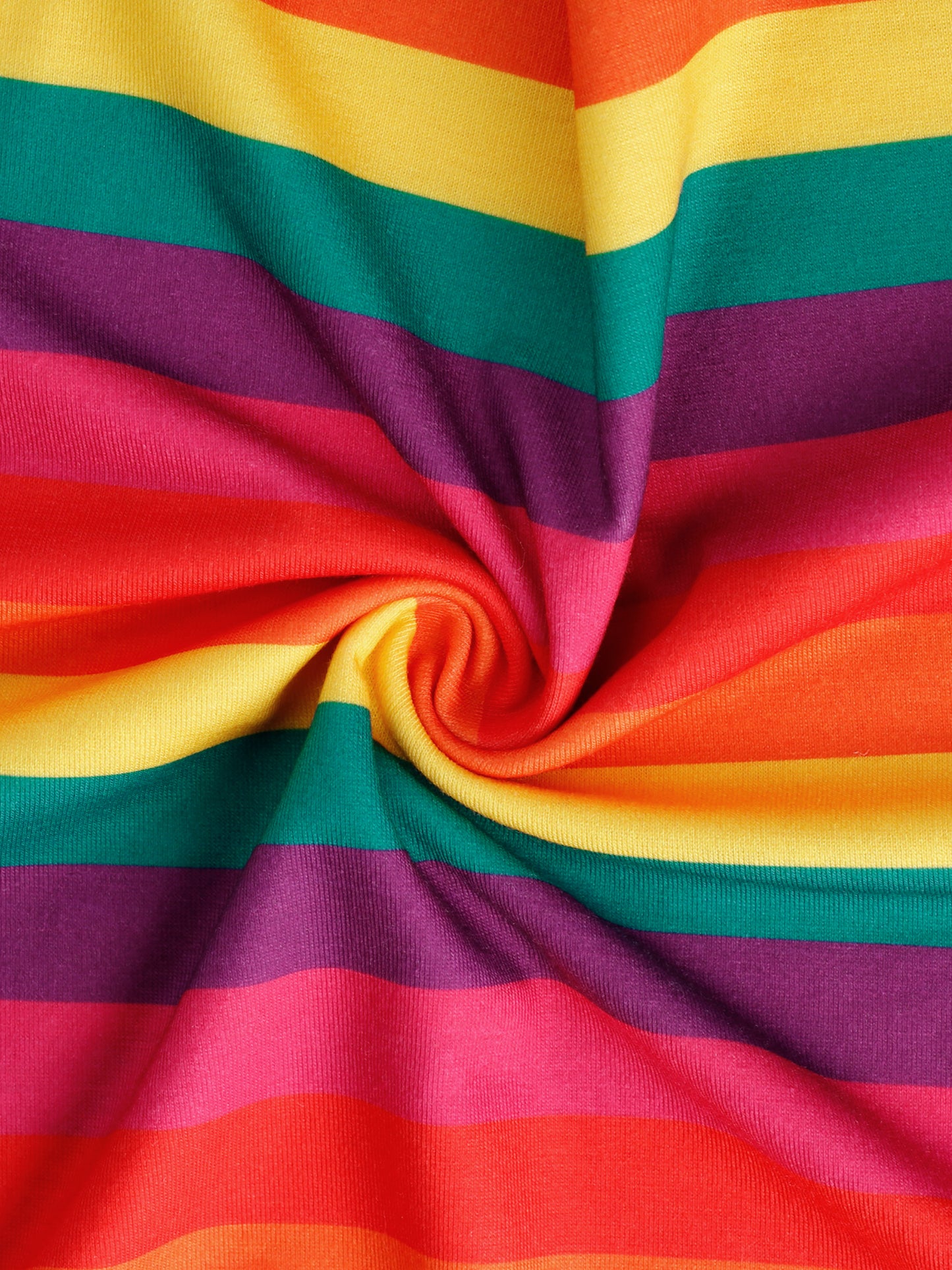 Robe t-shirt à rayures colorées et manches courtes pour femme