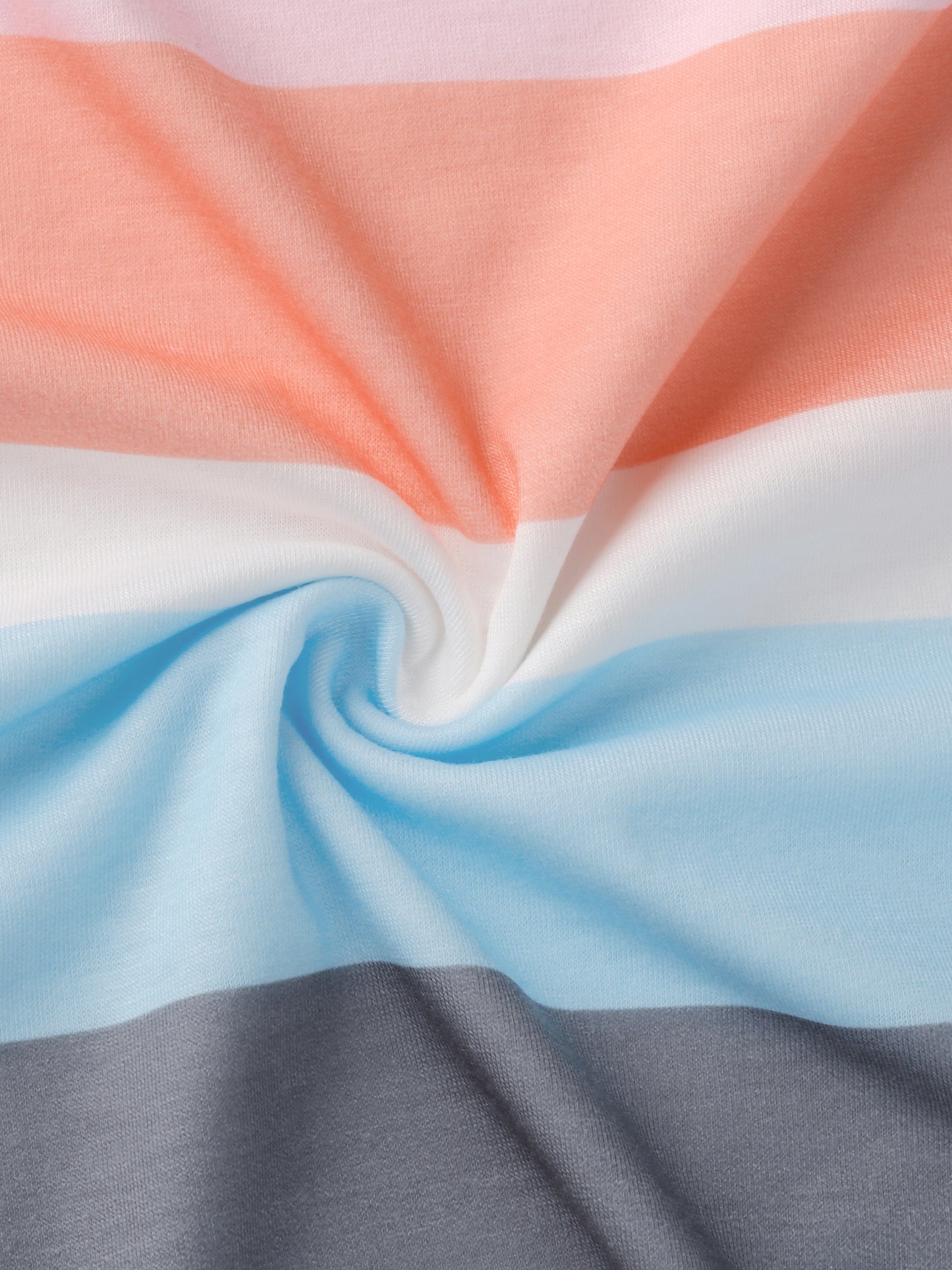 Robe t-shirt à rayures colorées et manches courtes pour femme