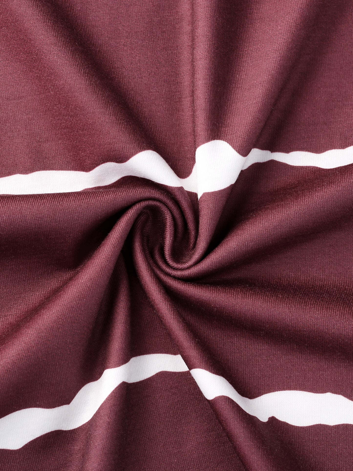 Camisón de cuello redondo para mujer, a rayas, de manga corta (tallas grandes disponibles)