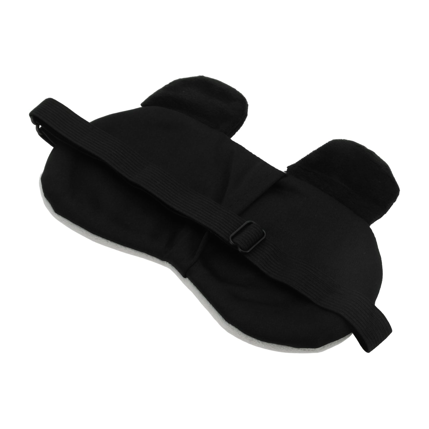 Soft Cartoon Squinting Eyes Sleep Eye Mask for Travel Gray
