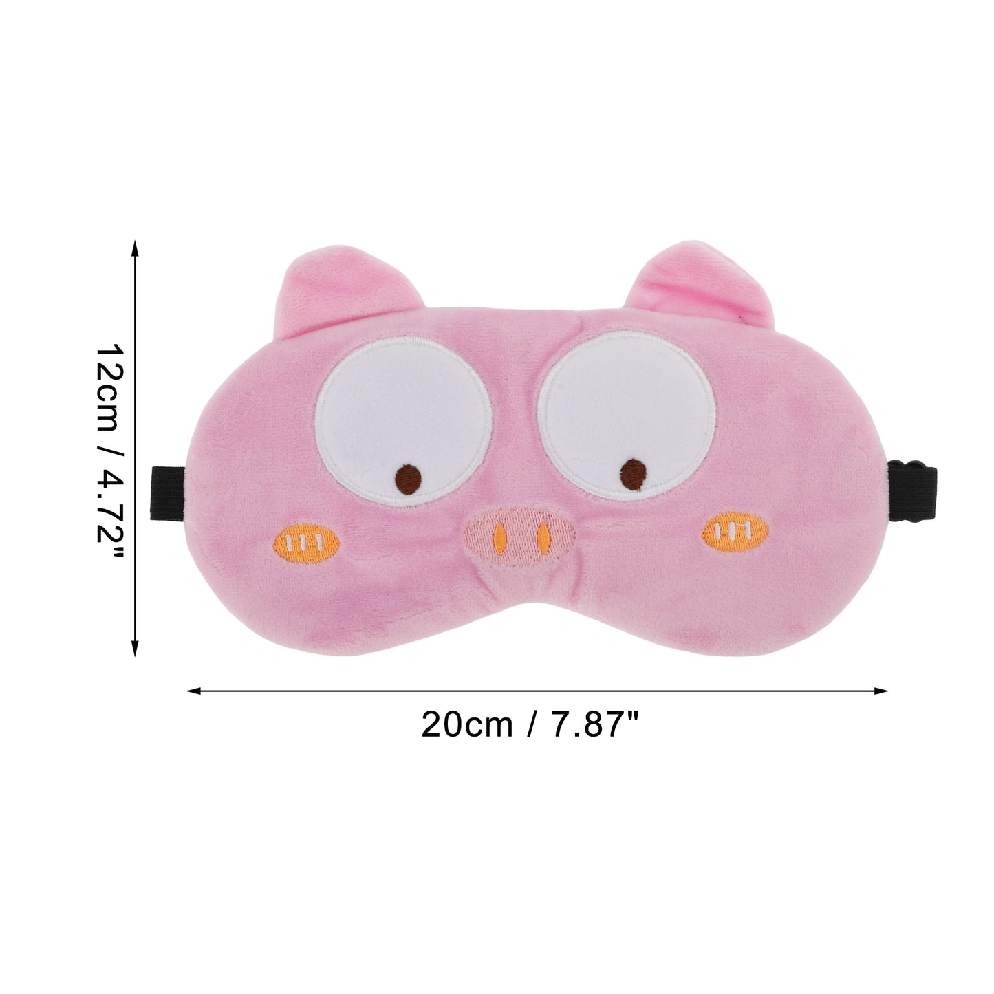 Soft Cartoon Small Pig Sleep Eye Mask for Travel Pink