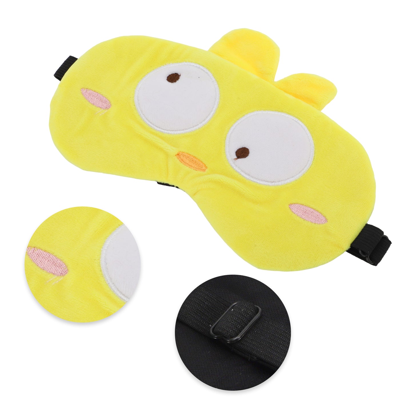 Soft Cartoon Duck Sleep Eye Mask for Travel Yellow