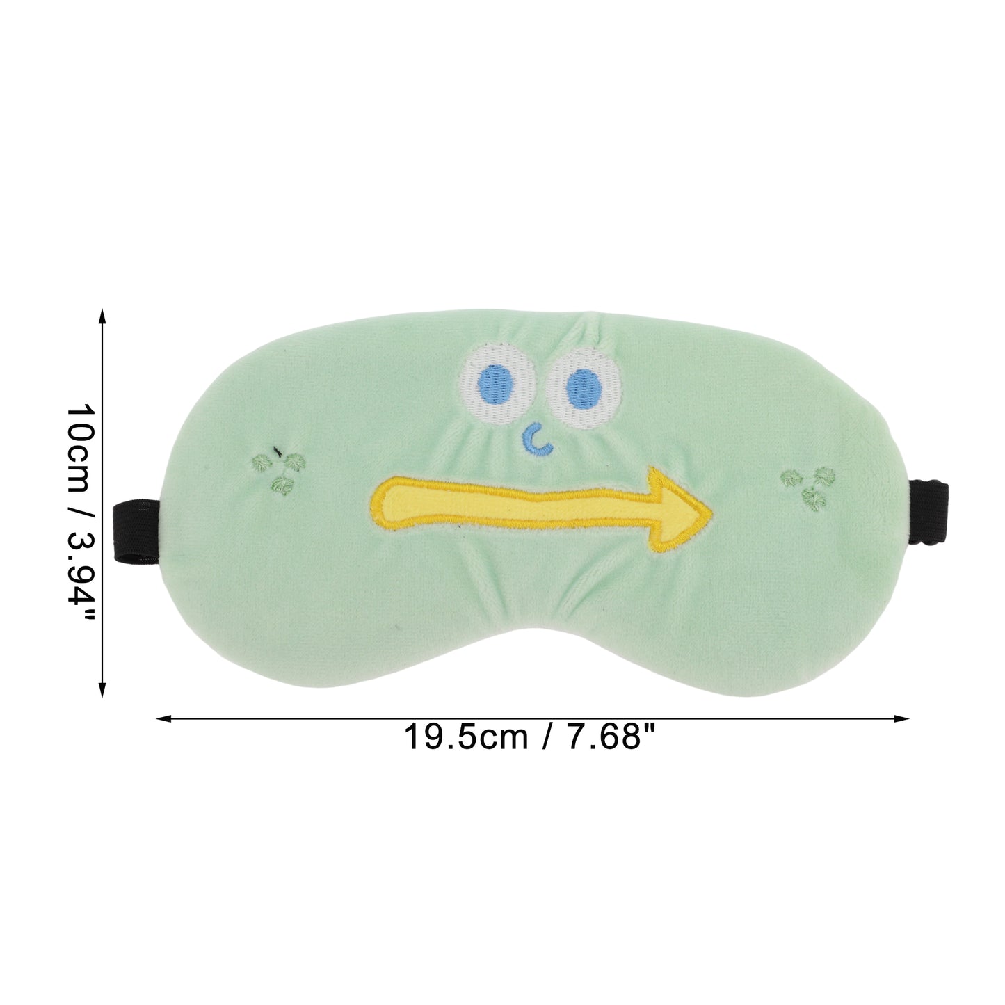 Soft Cartoon Arrow Sleep Eye Mask Shade Cover for Travel Green