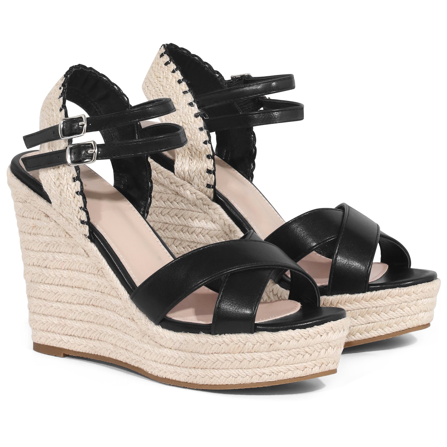 Women's Espadrilles Platform Wedges Open Toe Wedge Heel Sandals