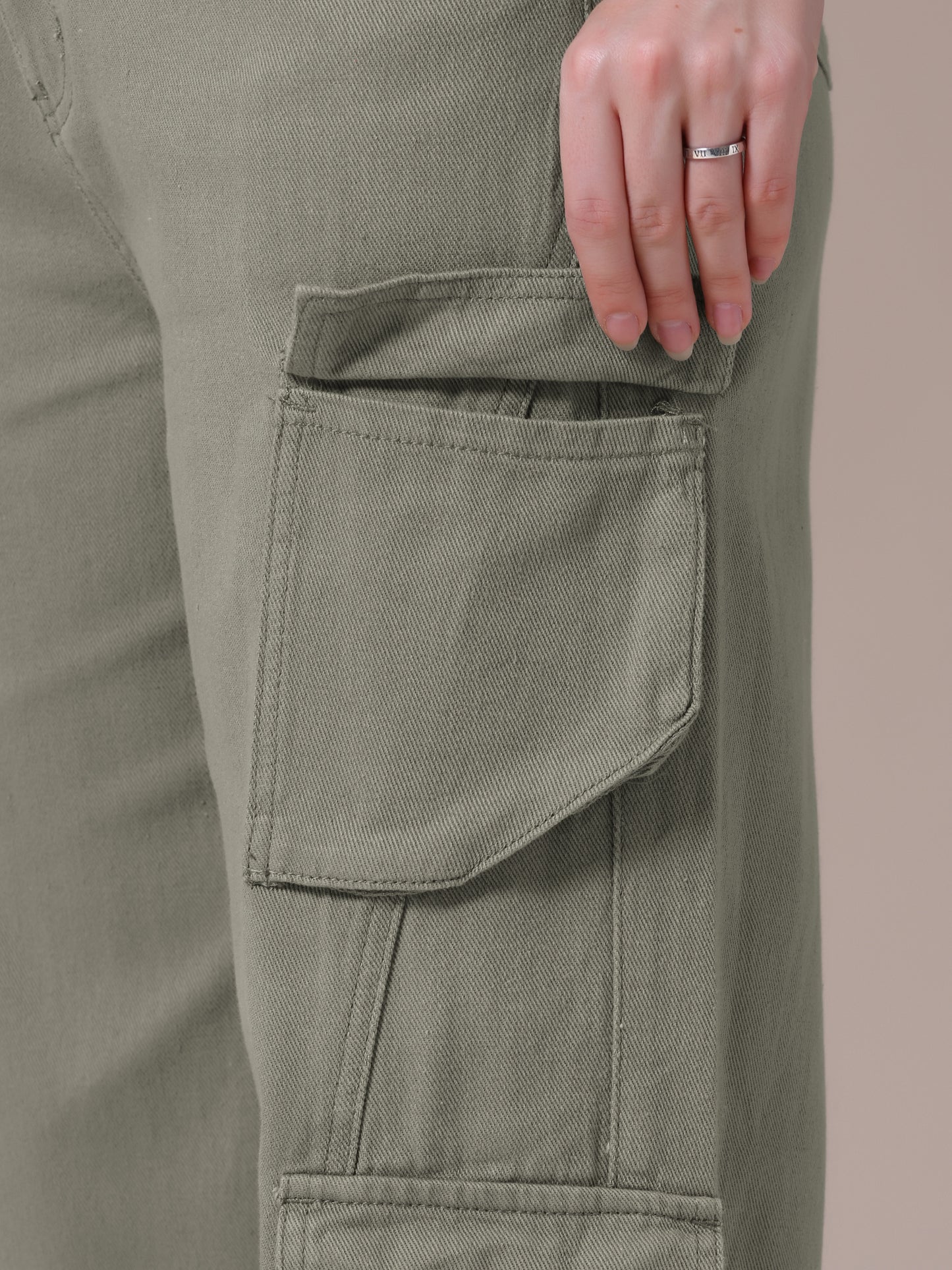 Pantalones vaqueros holgados para mujer, de pierna recta, cintura alta, con múltiples bolsillos, abotonados, sueltos, informales, estilo cargo, ropa de calle