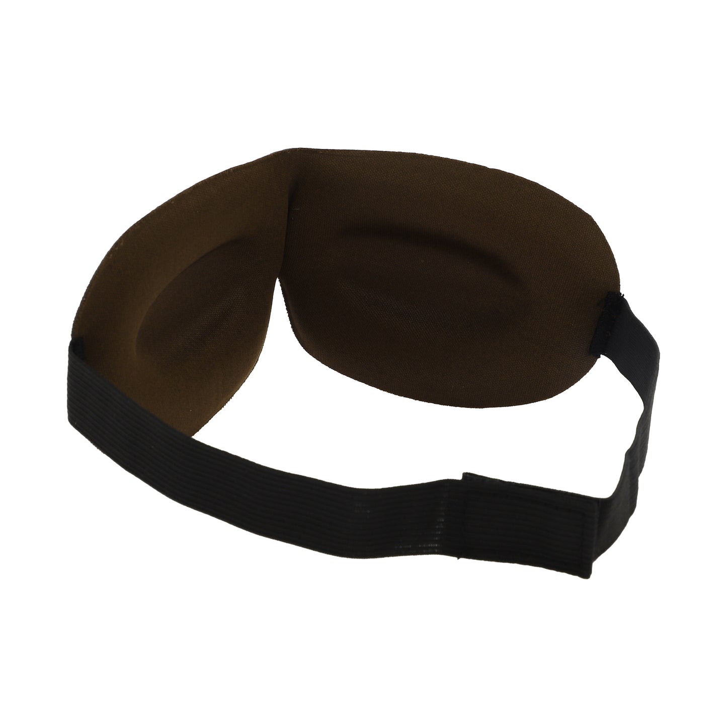 Breathable Magic Tapes 3D Sleep Mask Eye Shade Cover for Rest Coffee Color