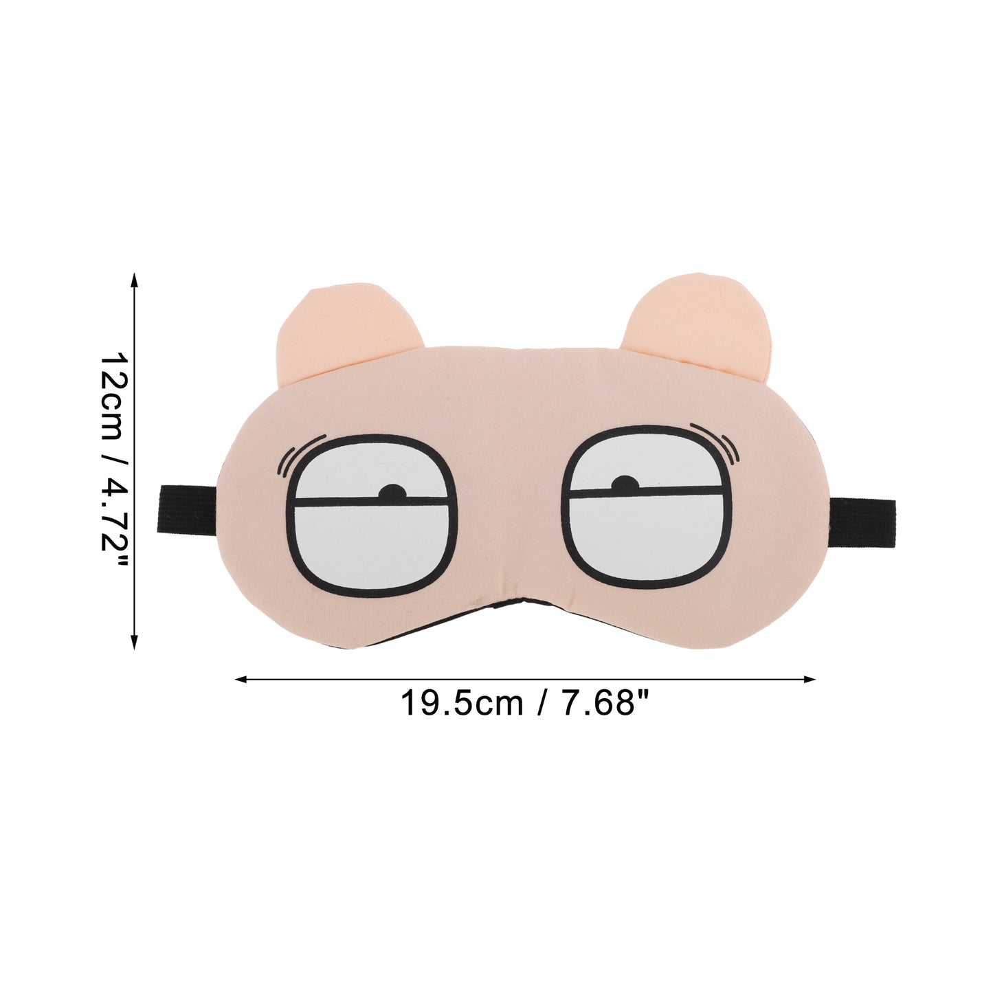 Soft Cartoon Funny Eyes Sleep Mask for Travel Rest Pink