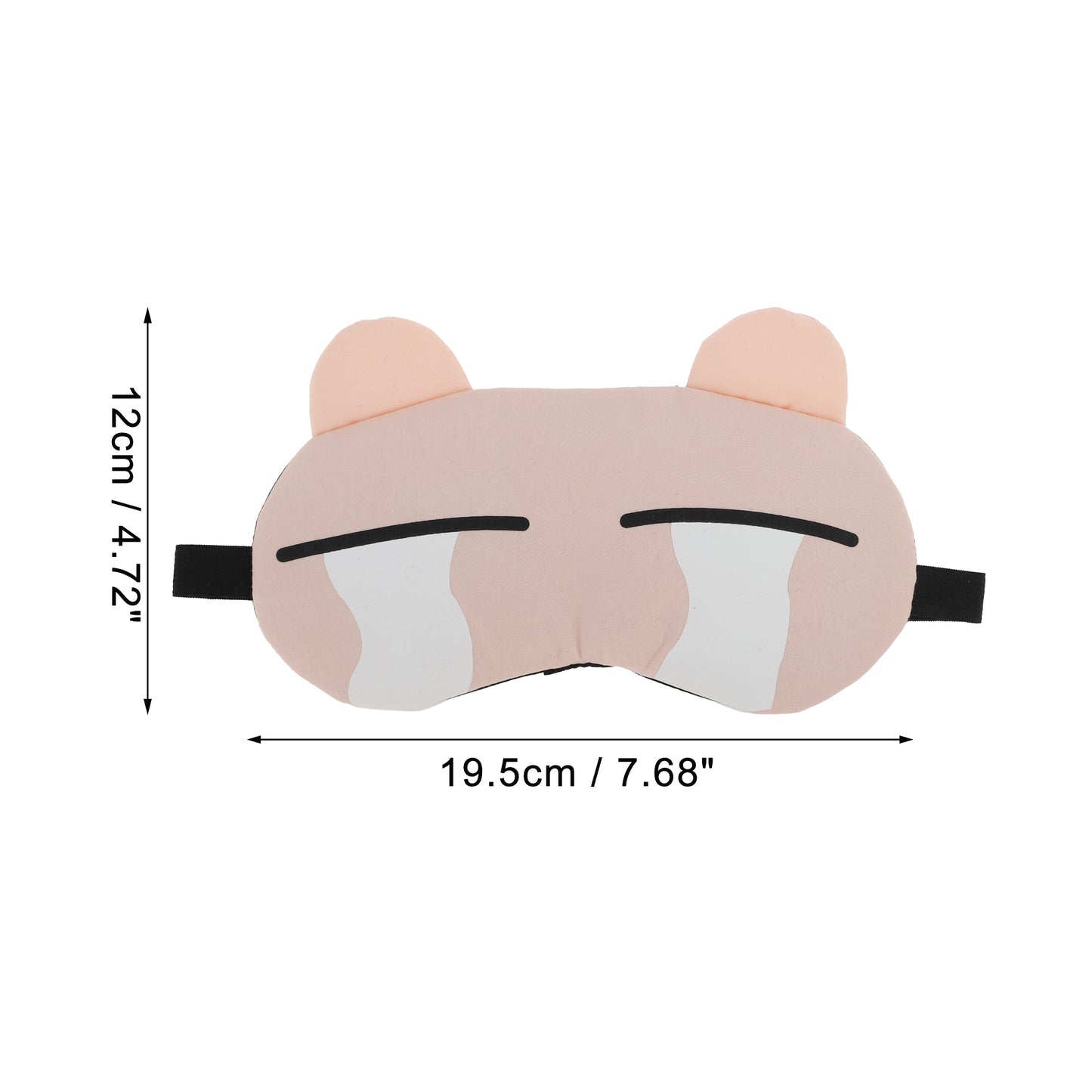 Soft Cartoon Tears Sleep Mask Eye Shade Cover for Travel Pink