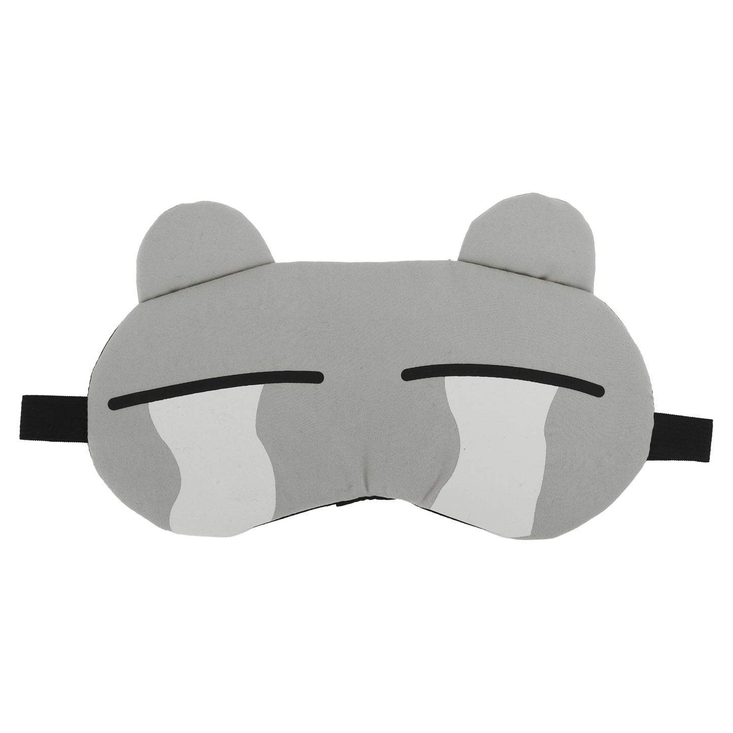 Soft Cartoon Tears Sleep Mask Eye Shade Cover for Travel Gray