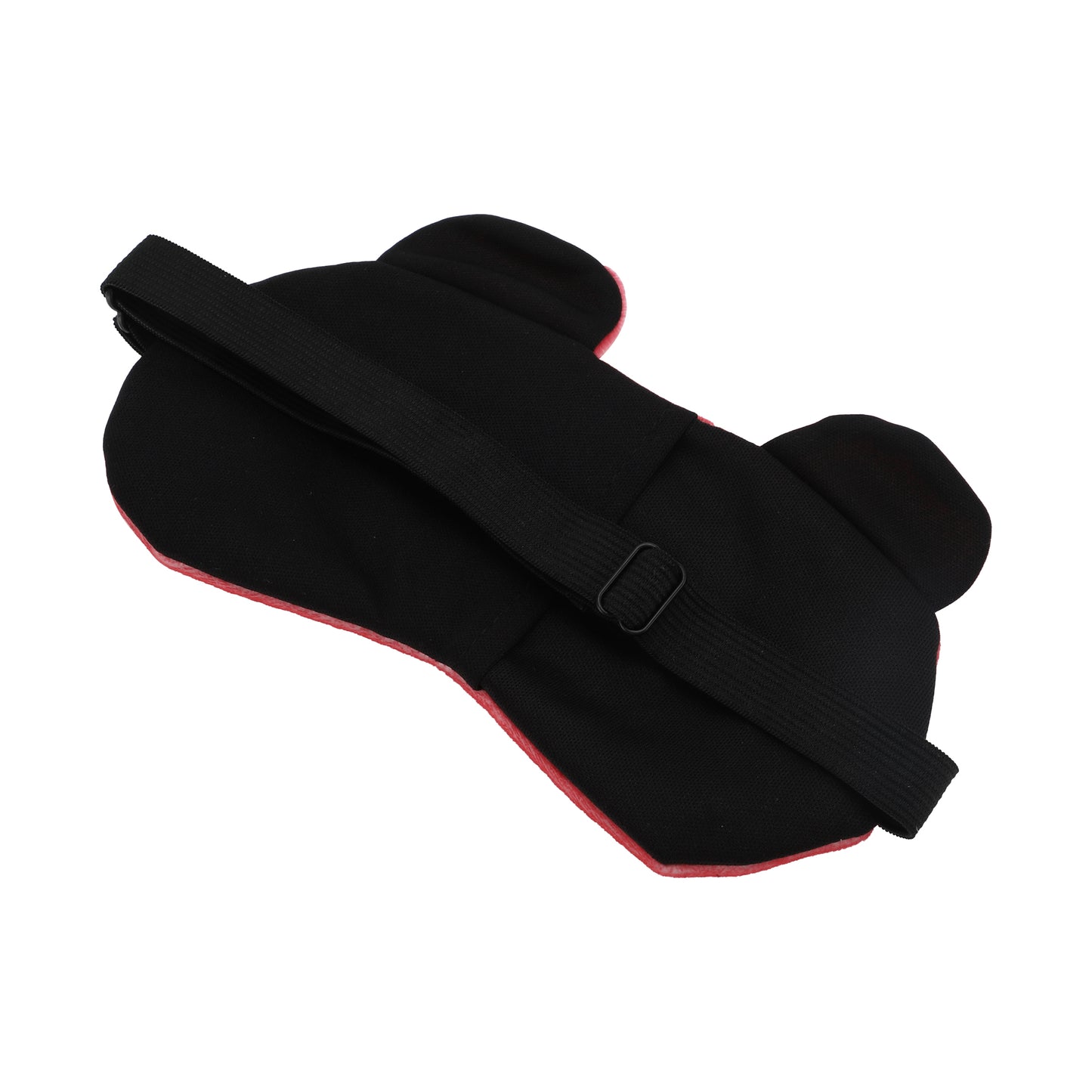 Soft Cartoon Love Glasses Eye Sleep Mask for Travel Deep Pink