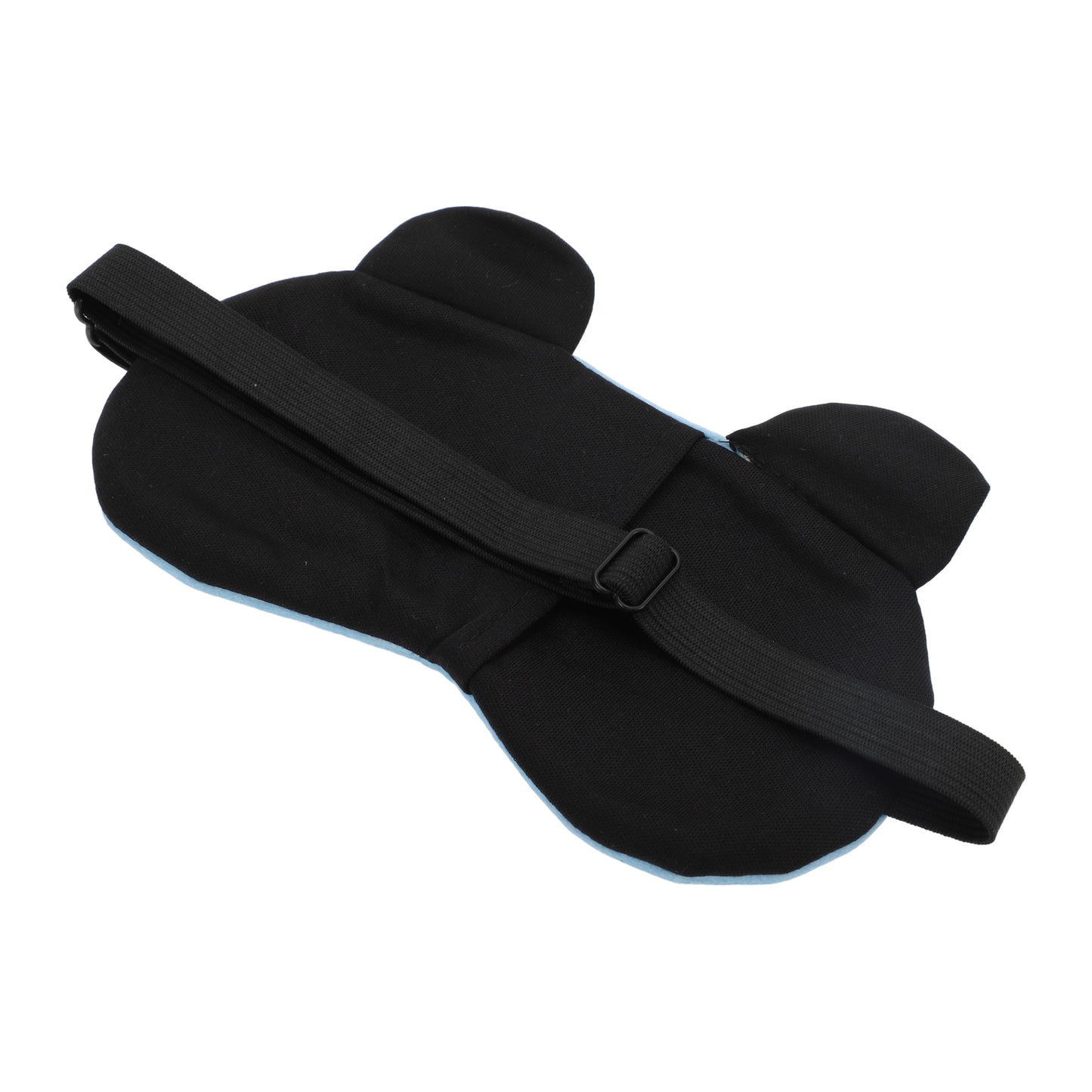 Soft Cartoon Crescent Eyes Sleep Mask Eye Shade Cover for Travel Blue