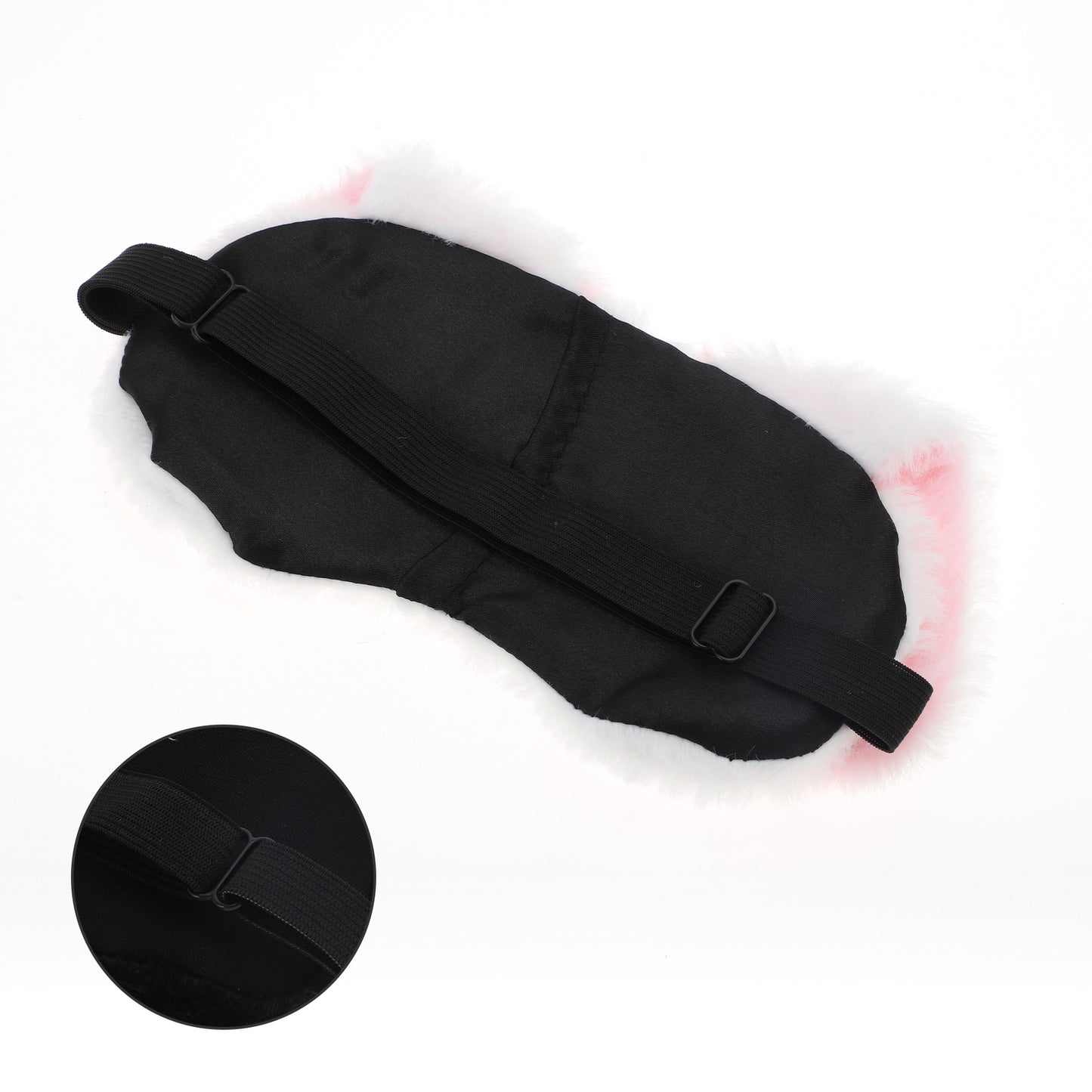 Soft Cartoon Ears Sleep Mask Eye Shade Cover White