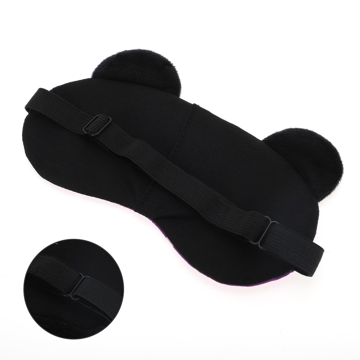 Soft Sleep Mask Cartoon Monsters Eye Shade Cover for Rest Purple