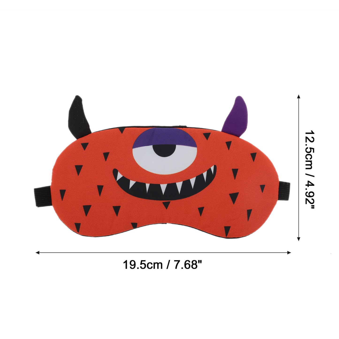 Soft Sleep Mask Cartoon Monsters Eye Shade Cover for Rest Orange