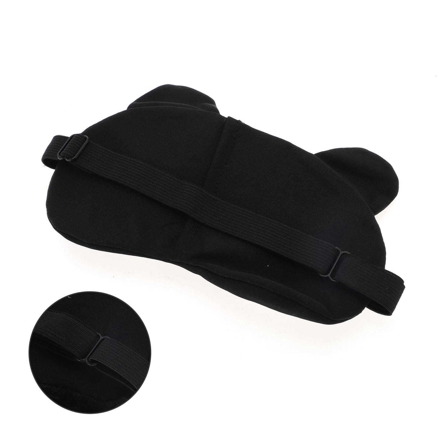 Soft Sleep Mask Eyes Pattern Eye Shade Cover for Rest Black
