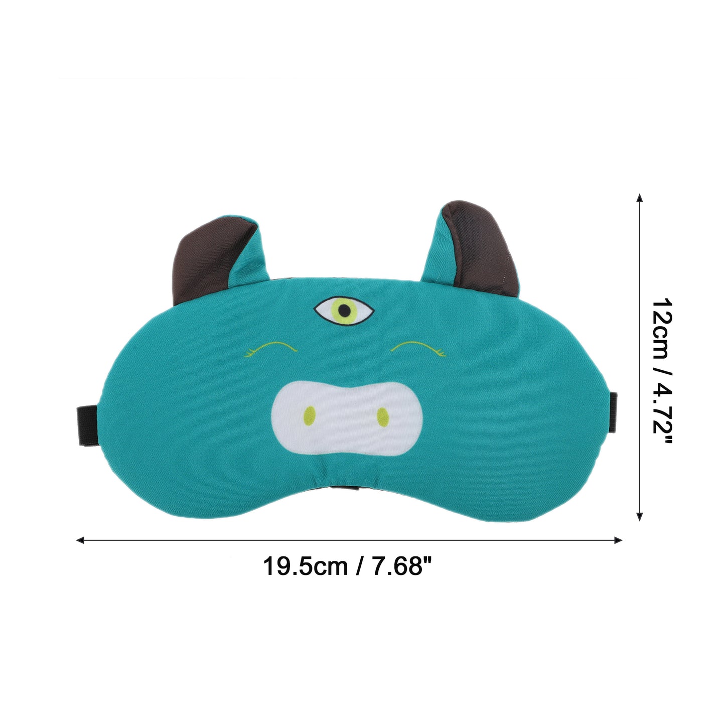 Soft Sleep Mask Cute Expression Eye Shade Cover for Rest Green