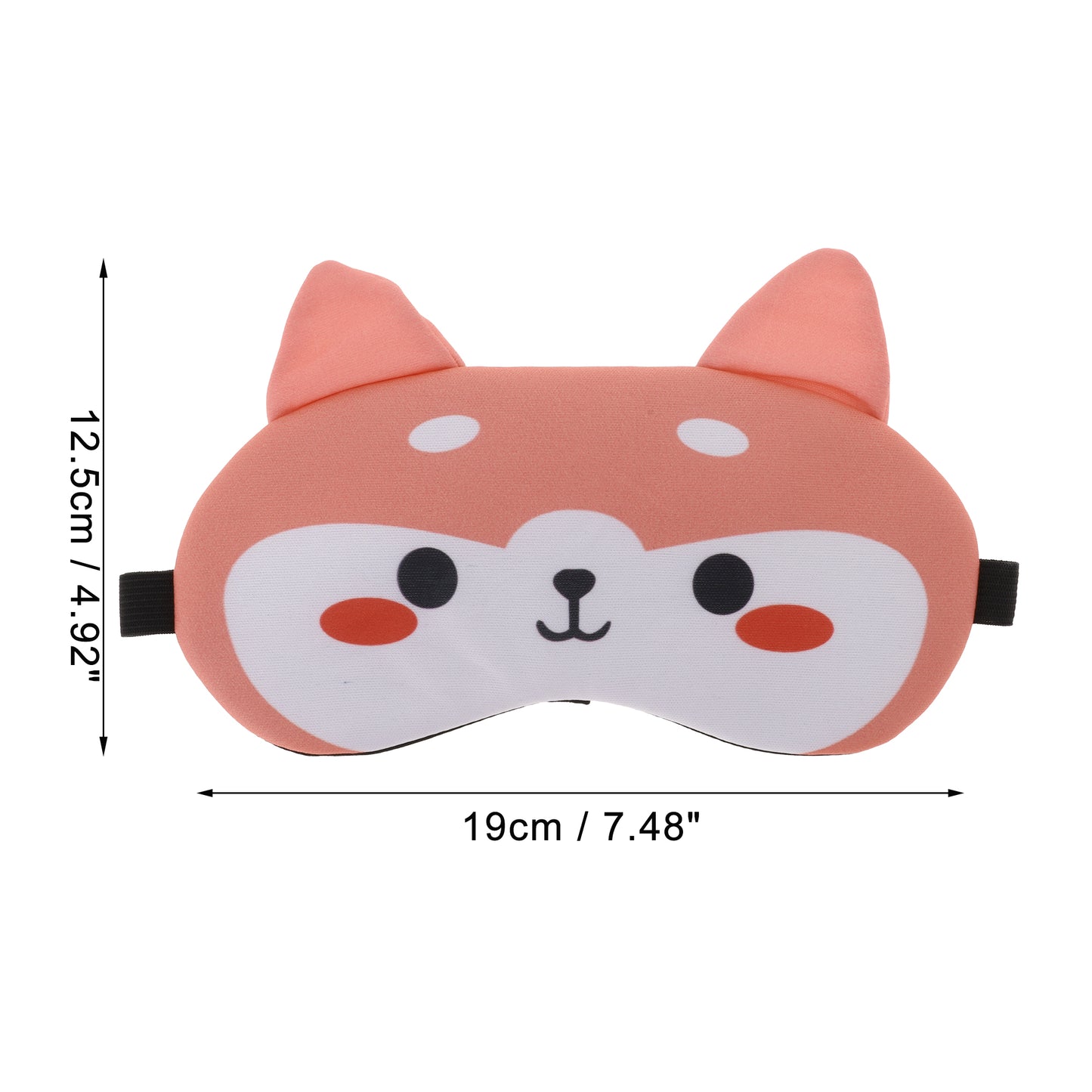Soft Cute Eyes Sleep Mask Eye Shade Cover for Rest Pink White