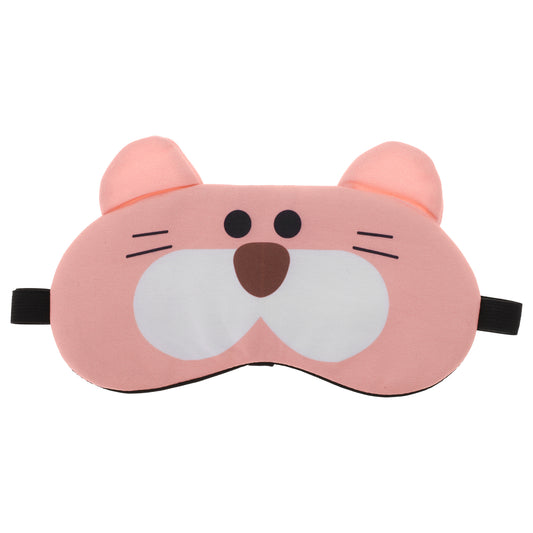 Soft Tiger Eyes Sleep Mask Eye Shade Cover for Rest Pink White