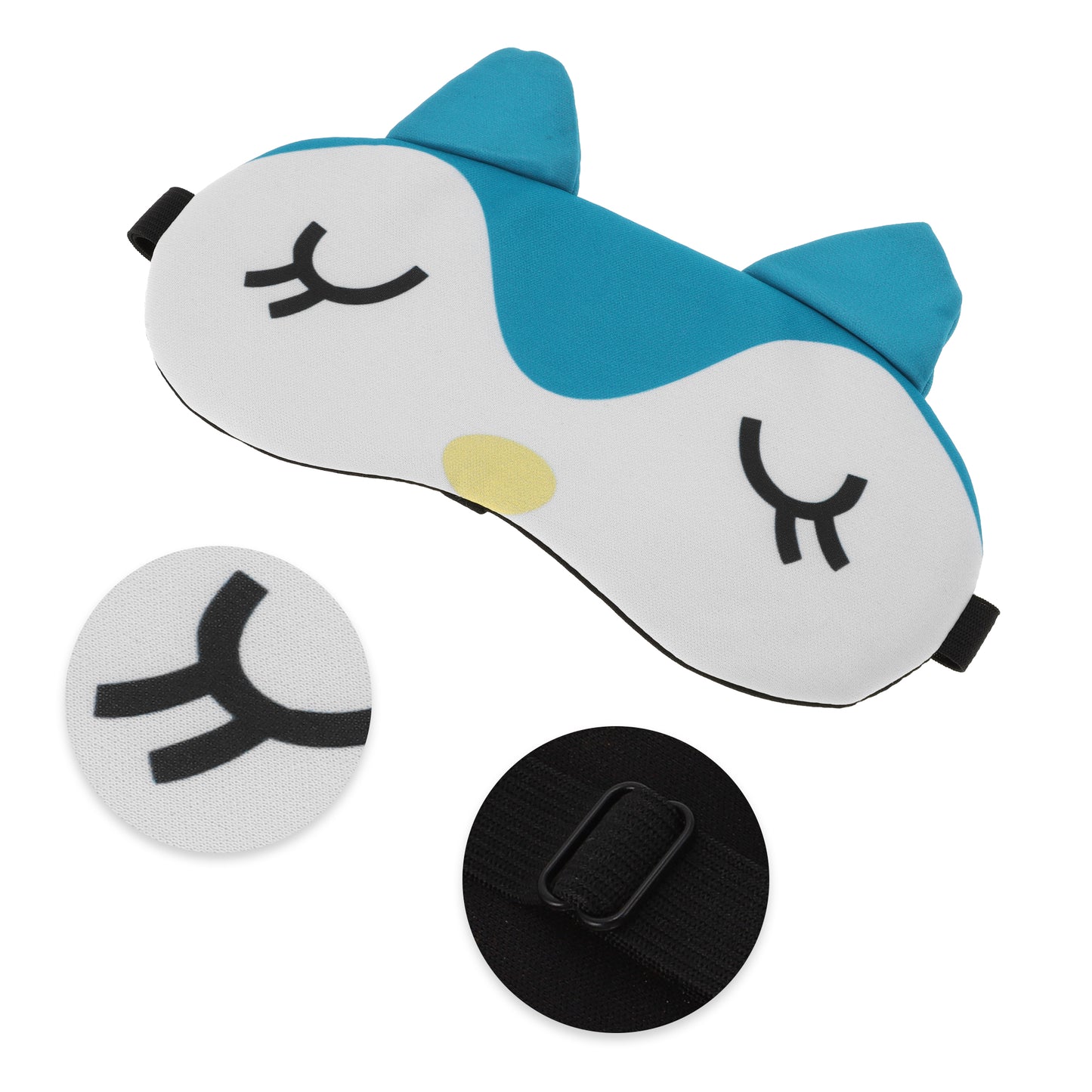 Soft Cute Penguins Eyes Sleep Mask Eye Shade Cover for Rest Blue White